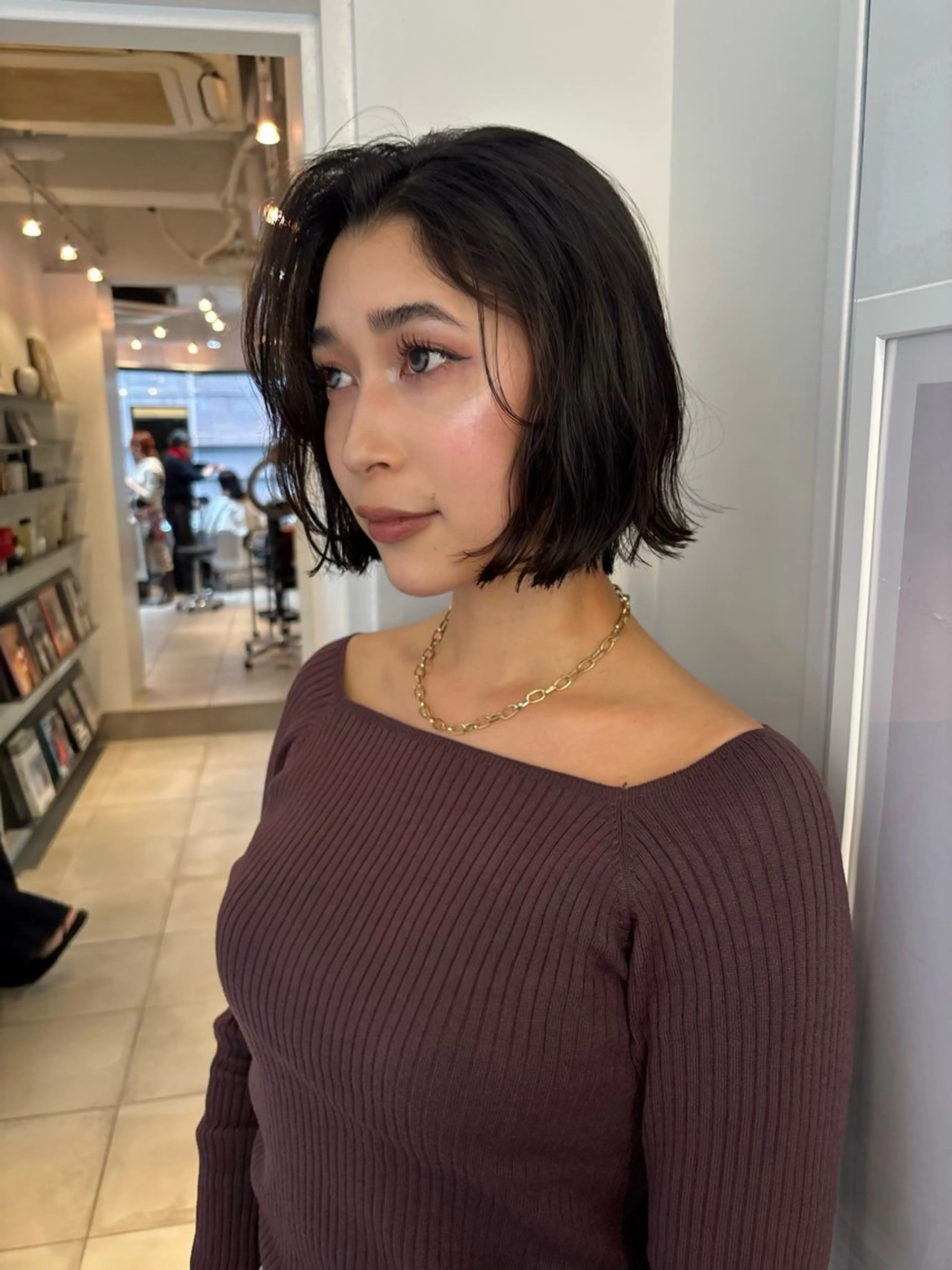 ショート rizu🤎/ ボブ /ブラウンカラーのヘアスタイル