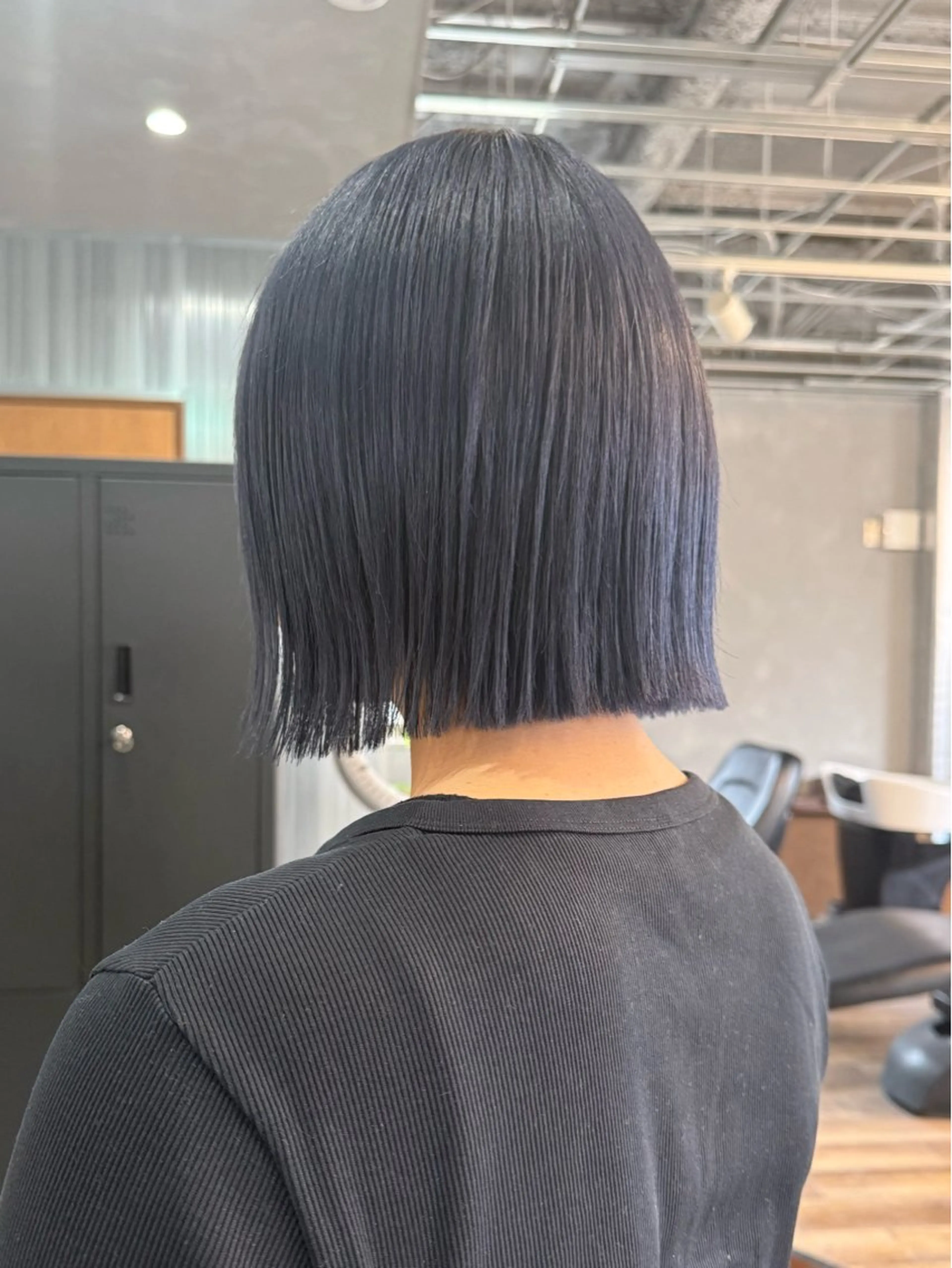 ショート 切りっぱなしボブ ボブ カット ヘアカラー noa / 郡山ボブ ×透明感カラーのヘアスタイル