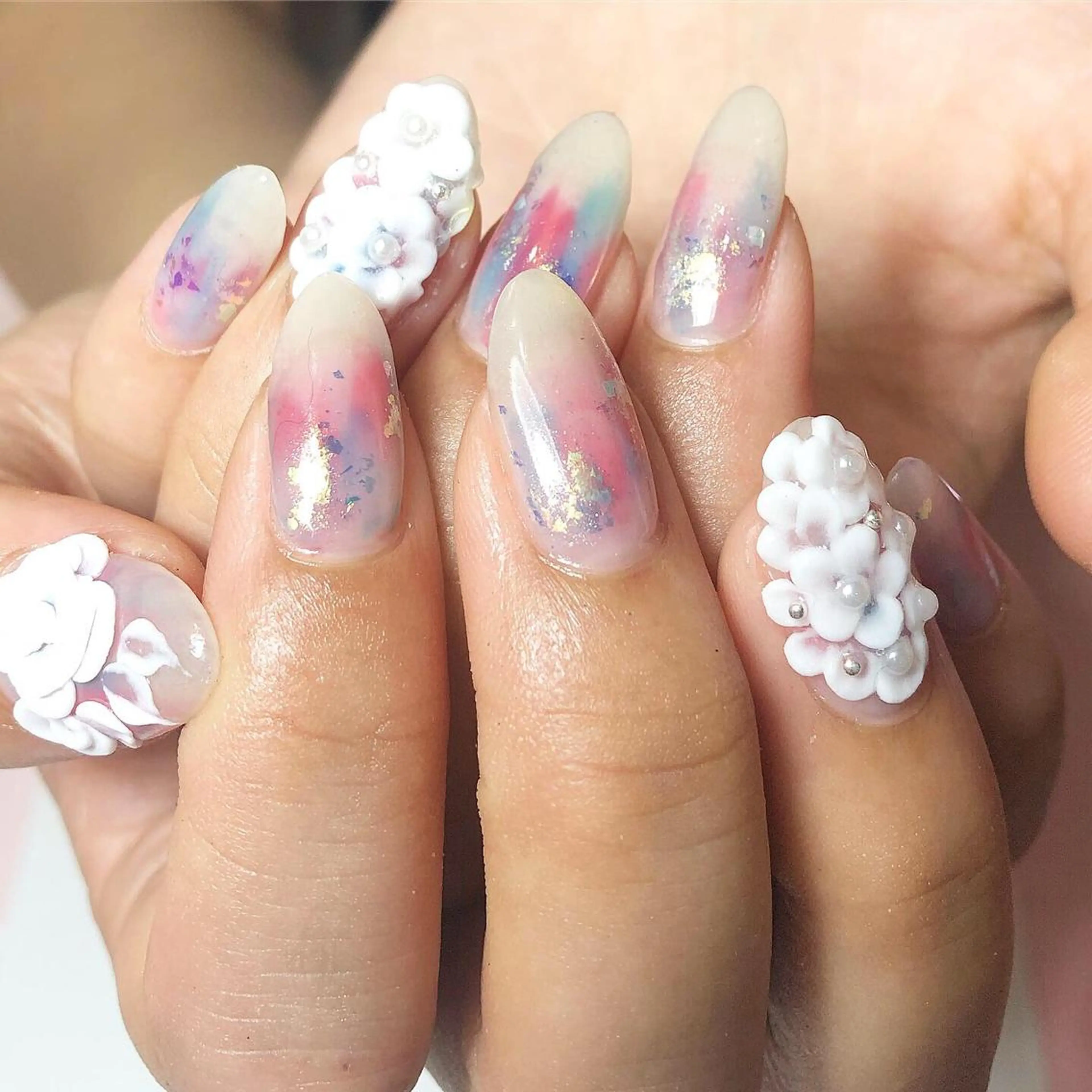 ネイル フラワーネイル ハンドネイル ネイルサロン Sweetのネイルデザイン