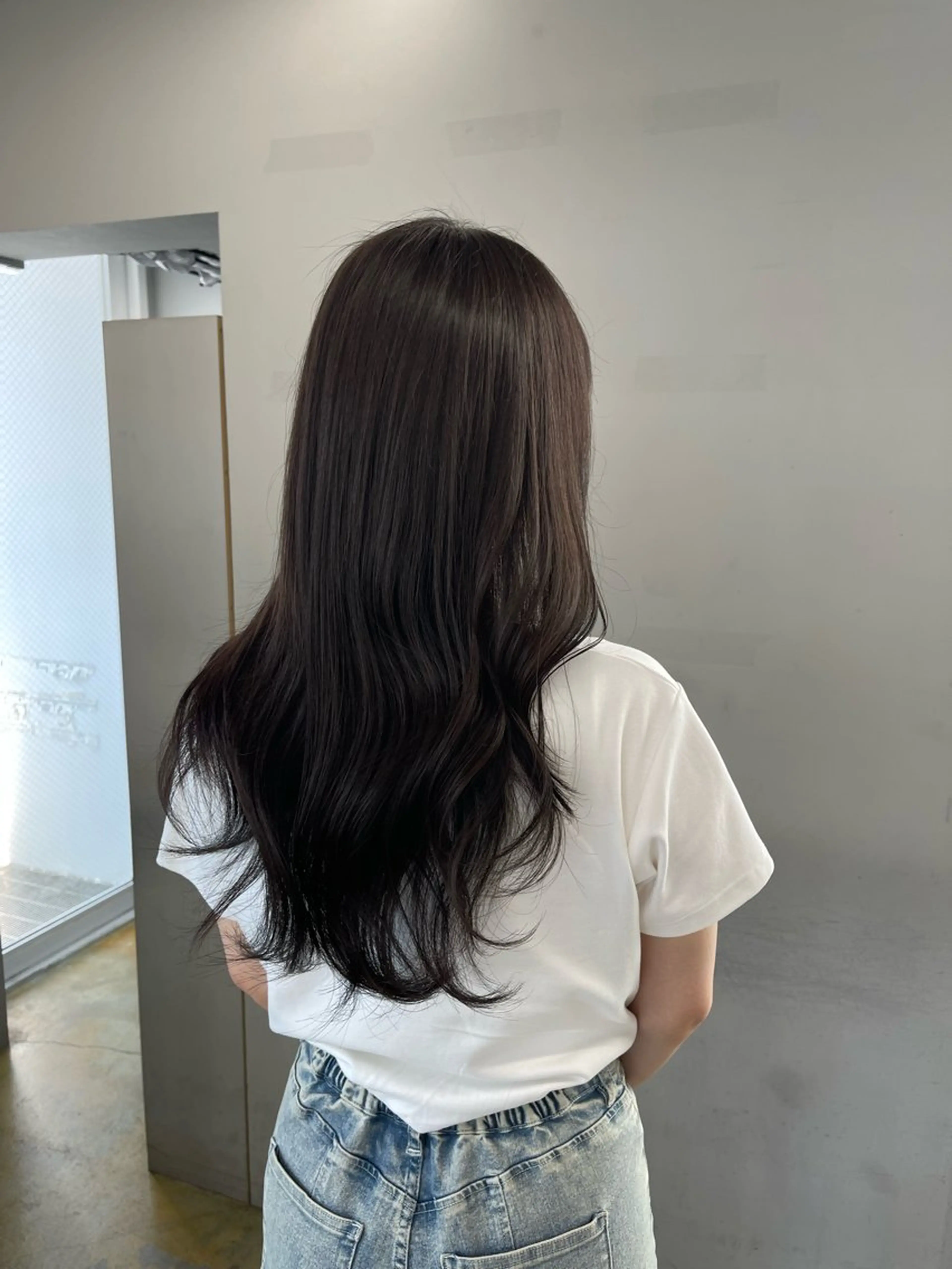 ロング カラー 愛莉/ラベンダー/ ベージュ/ブラウンのヘアスタイル