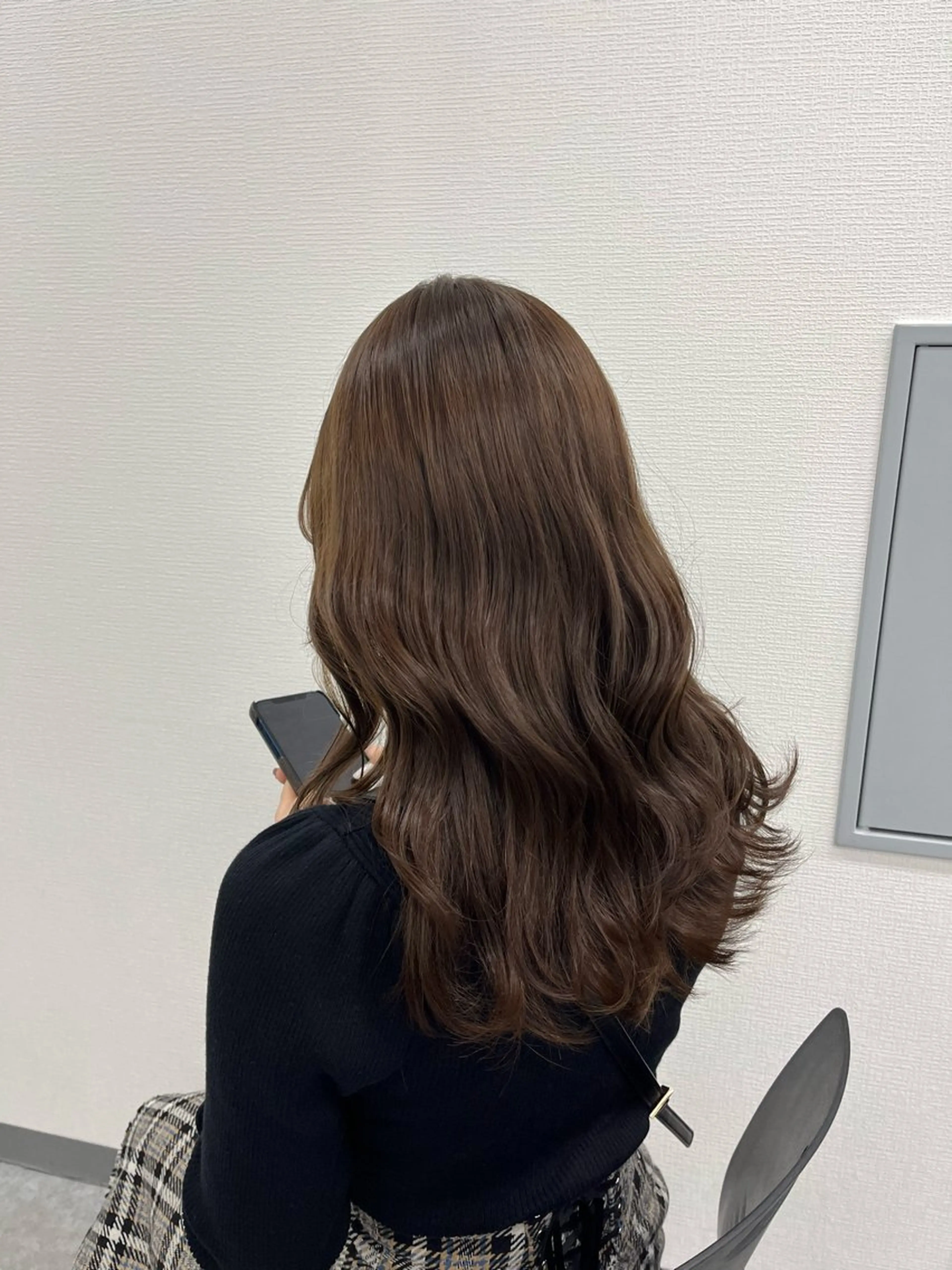 セミロング カラー ヘアアレンジ 韓国レイヤー＆ピンク 艶髪🩶maikoのヘアスタイル