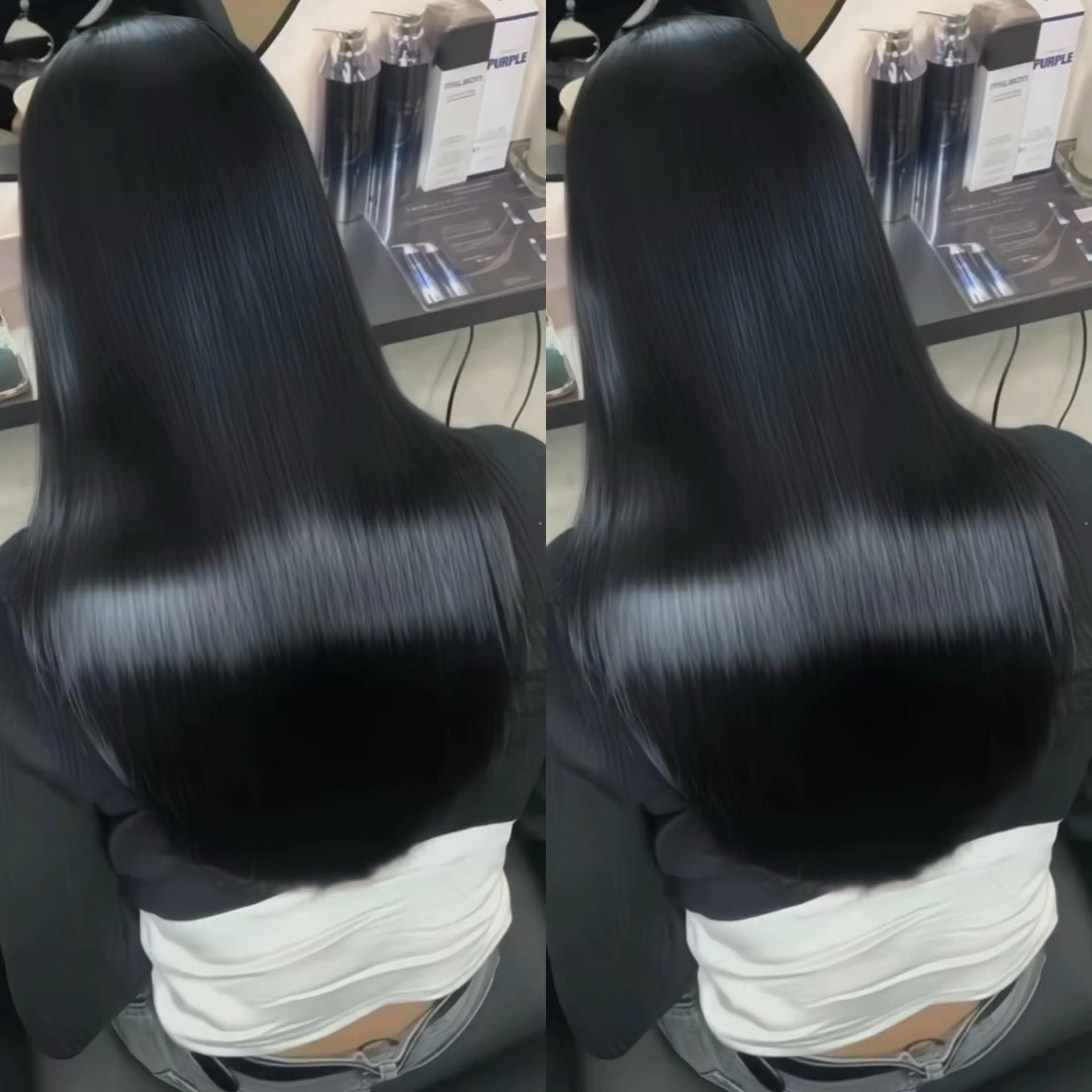 ロング カラー ヘアアレンジ カット ヘアカラー 縮毛矯正 トリートメント 新宿 /髪質改善/ 縮毛矯正/ヒュウガのヘアスタイル