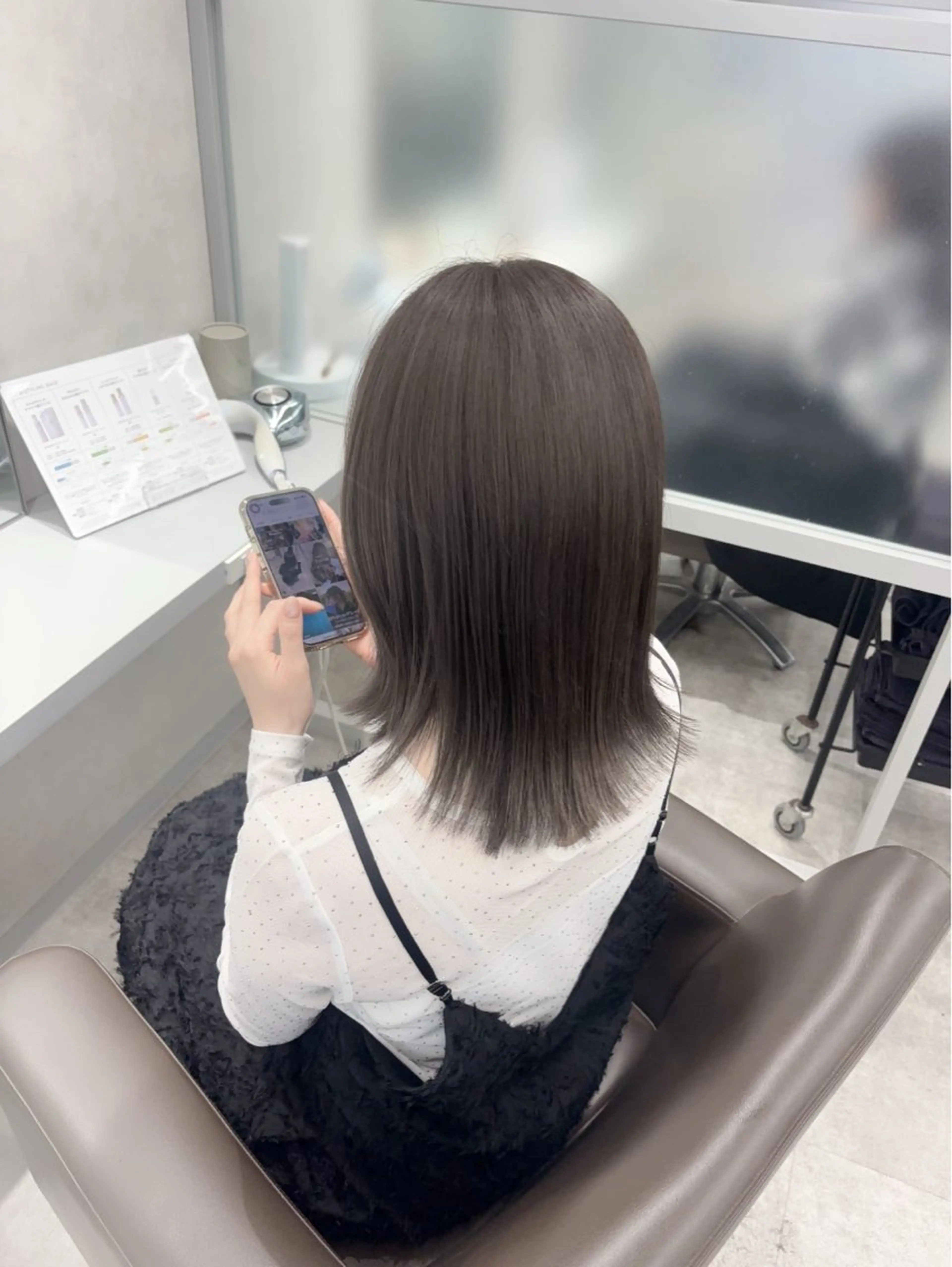 ミディアム 門原 理子のヘアスタイル