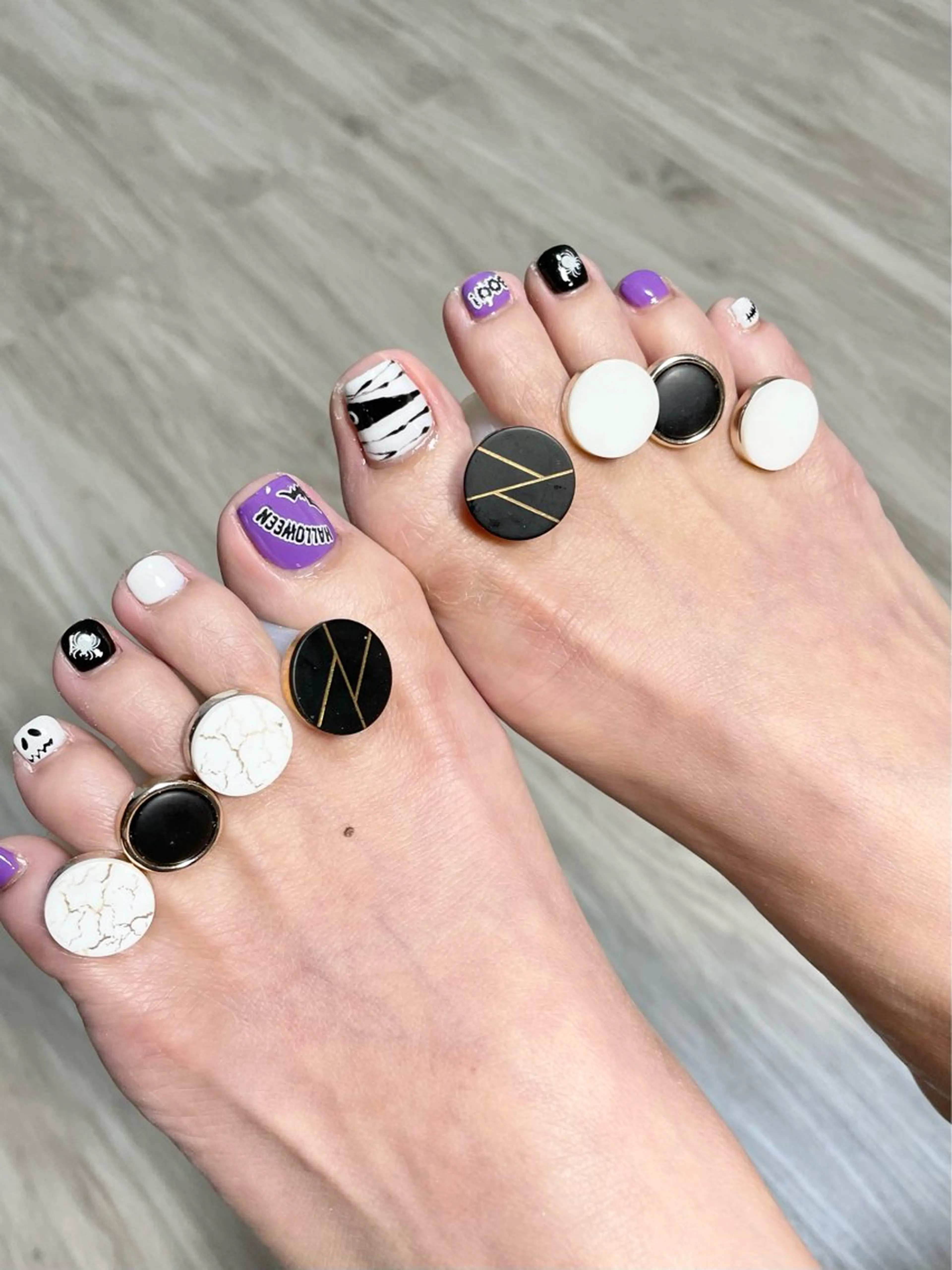 ネイル ハロウィン フットネイル Y's nailのネイルデザイン