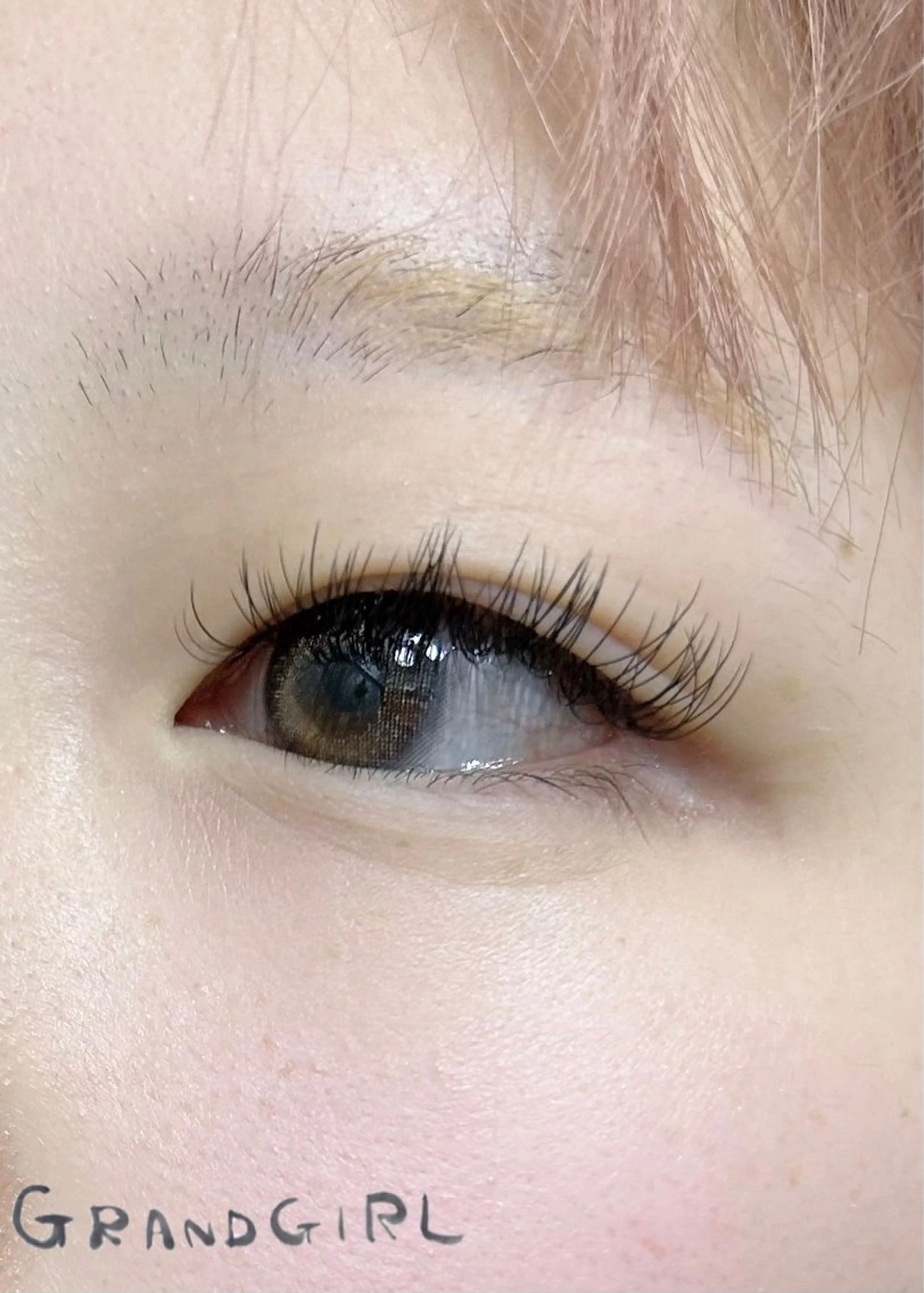 マツエク・マツパ バインドロック フラットラッシュ まつげパーマ 一重×まつ毛パーマ マツエク GRANDGIRL所属・ヨシダ セリナのマツエク・マツパデザイン