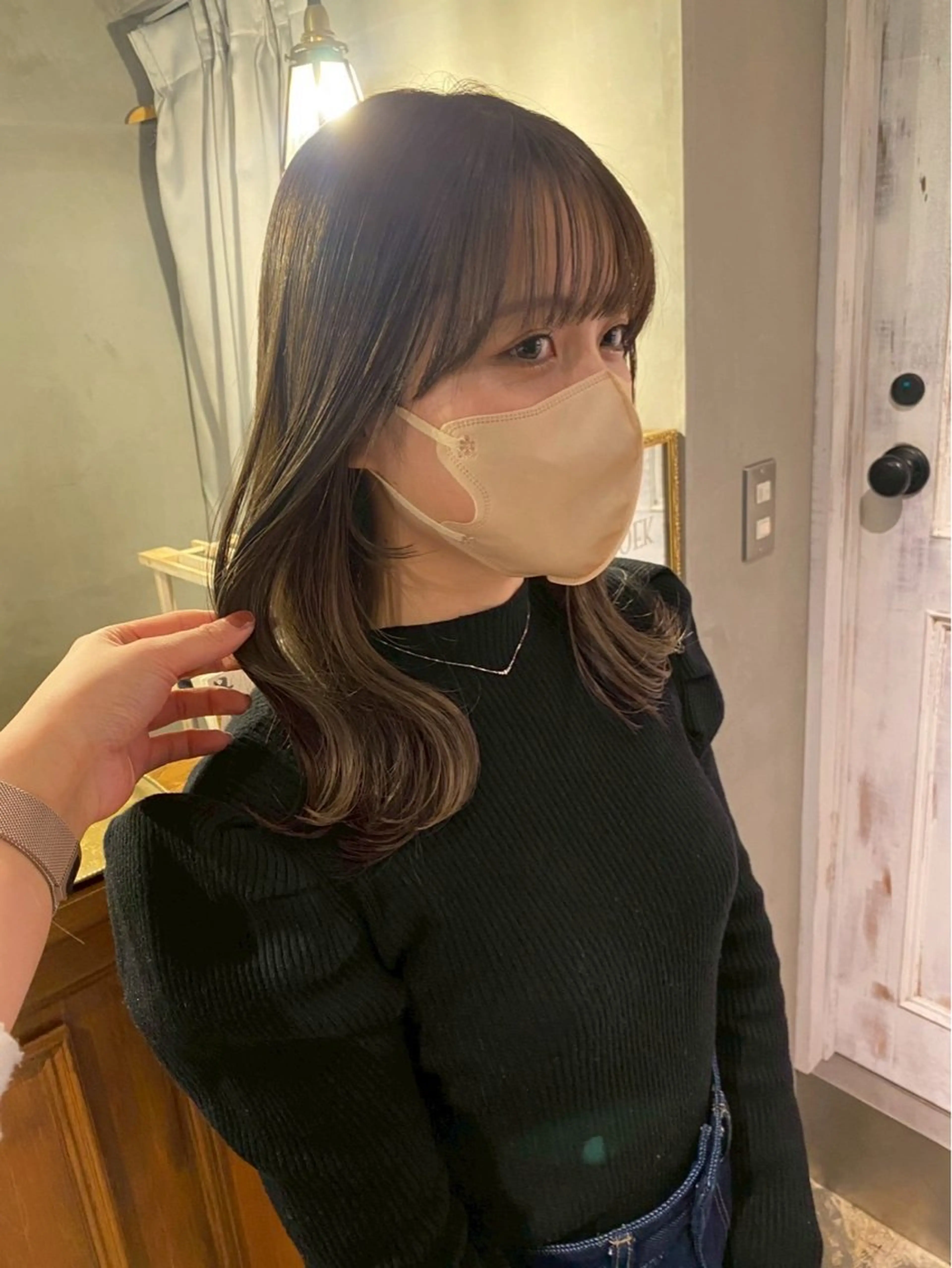 セミロング カラー 似合わせカラー/ えみな🍊✨️のヘアスタイル