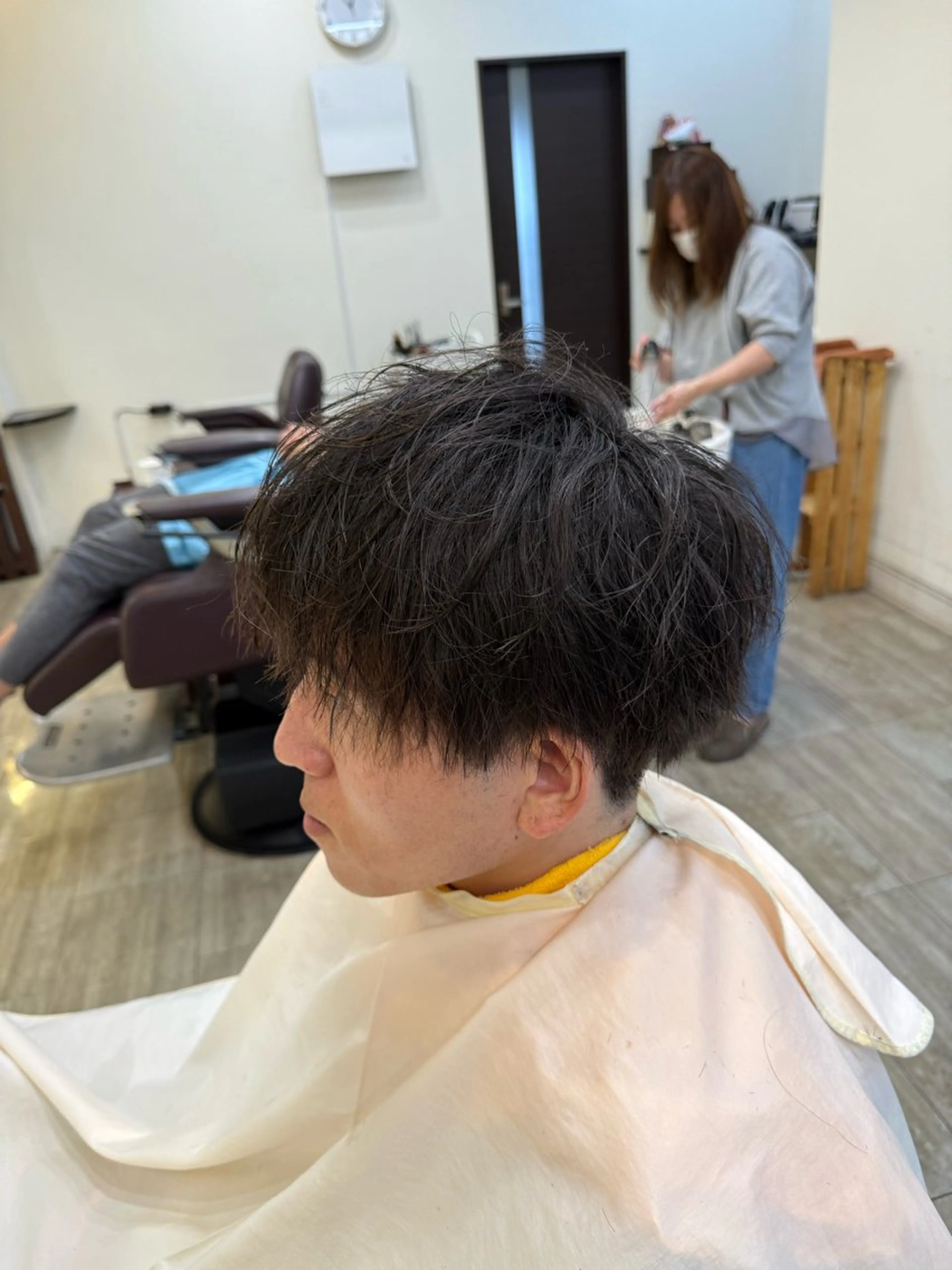 ショート パーマ カット 永井 天斗のヘアスタイル