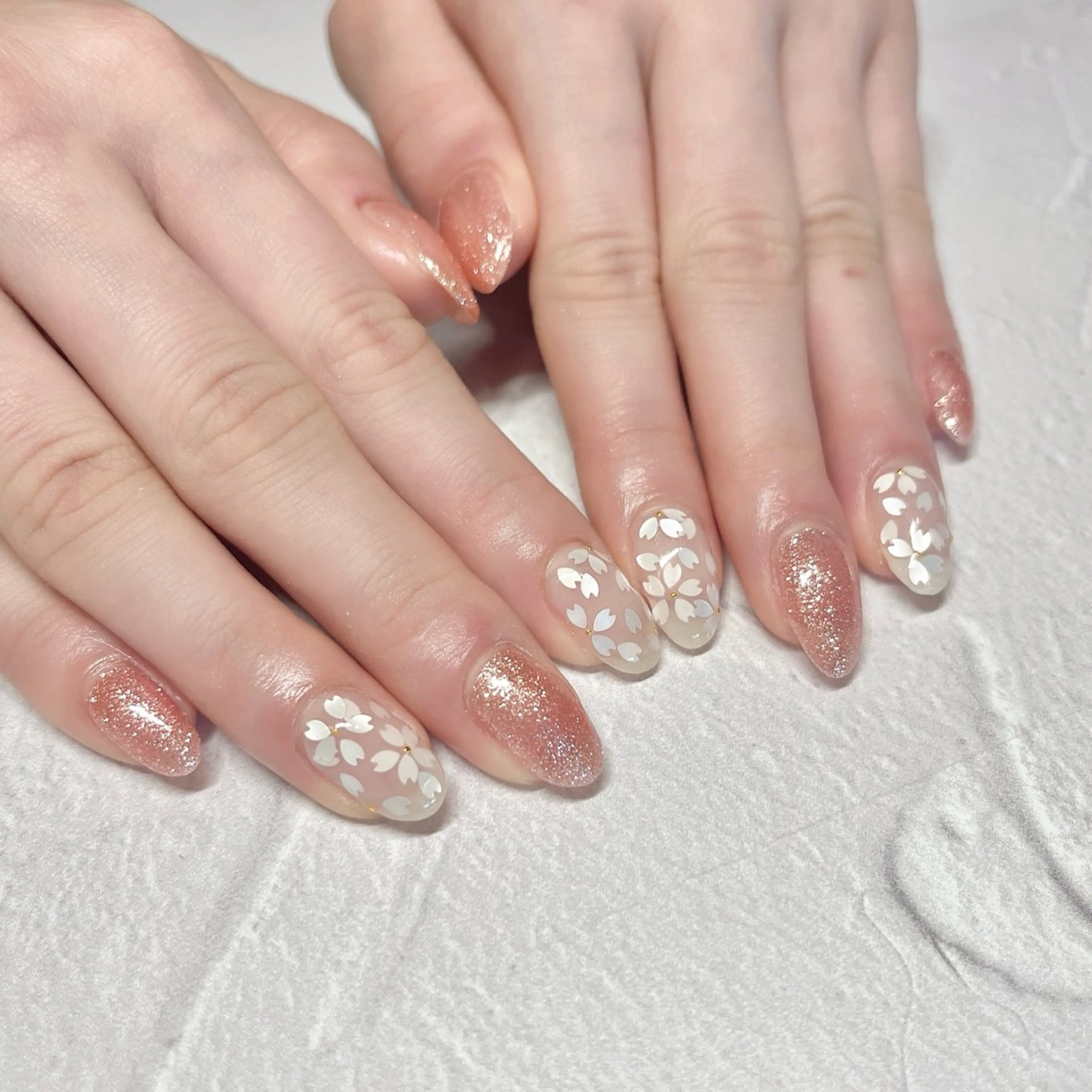 ネイル アートネイル 桜ネイル 春ネイル li___nail 31のネイルデザイン