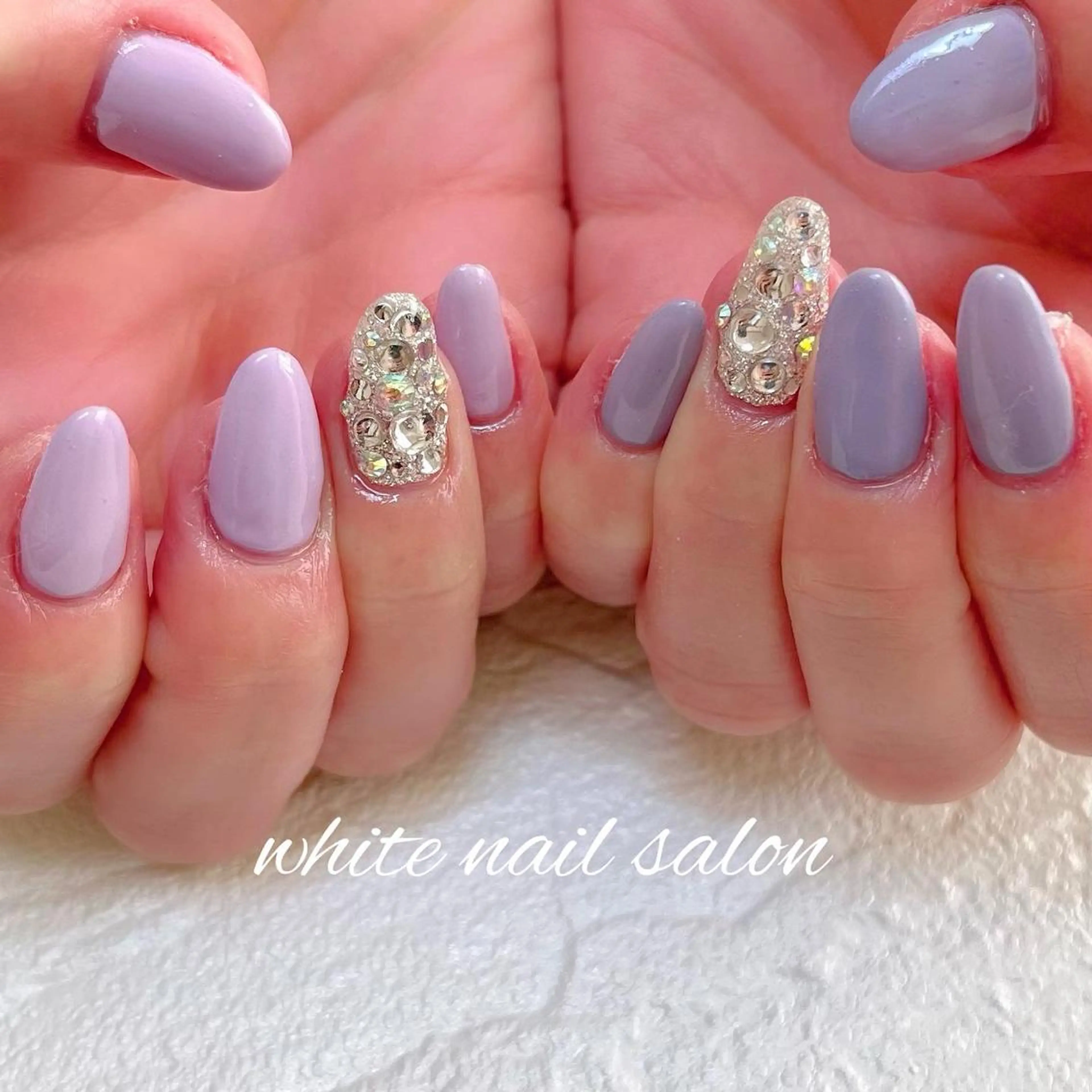 ネイル フットネイル ジェルネイル ハードジェル ラメ(グリッター) 持ち込み ハンドネイル white nail salonのネイルデザイン
