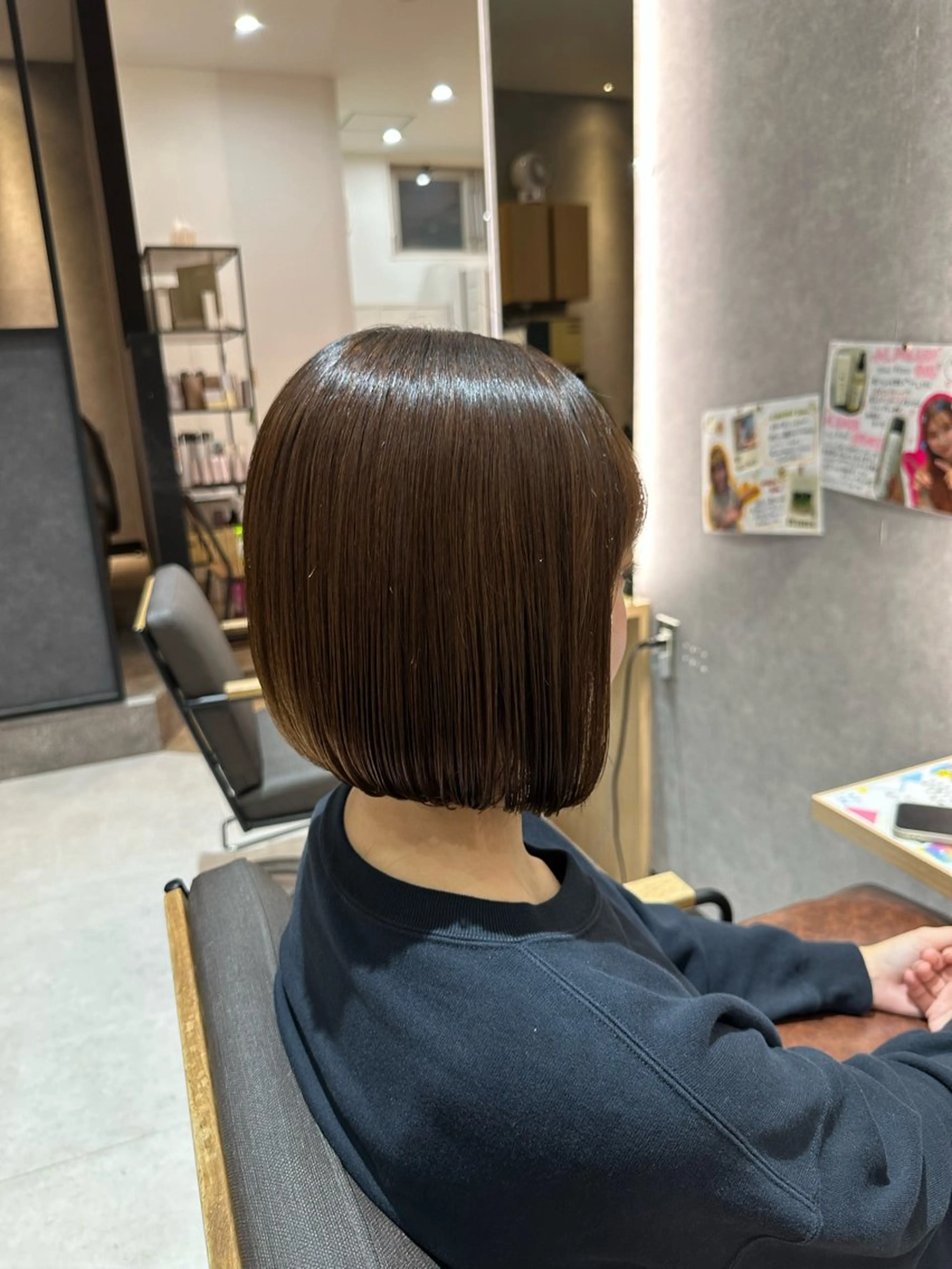 ショート 切りっぱなしボブ ボブ 🍜のばた 🍜のヘアスタイル