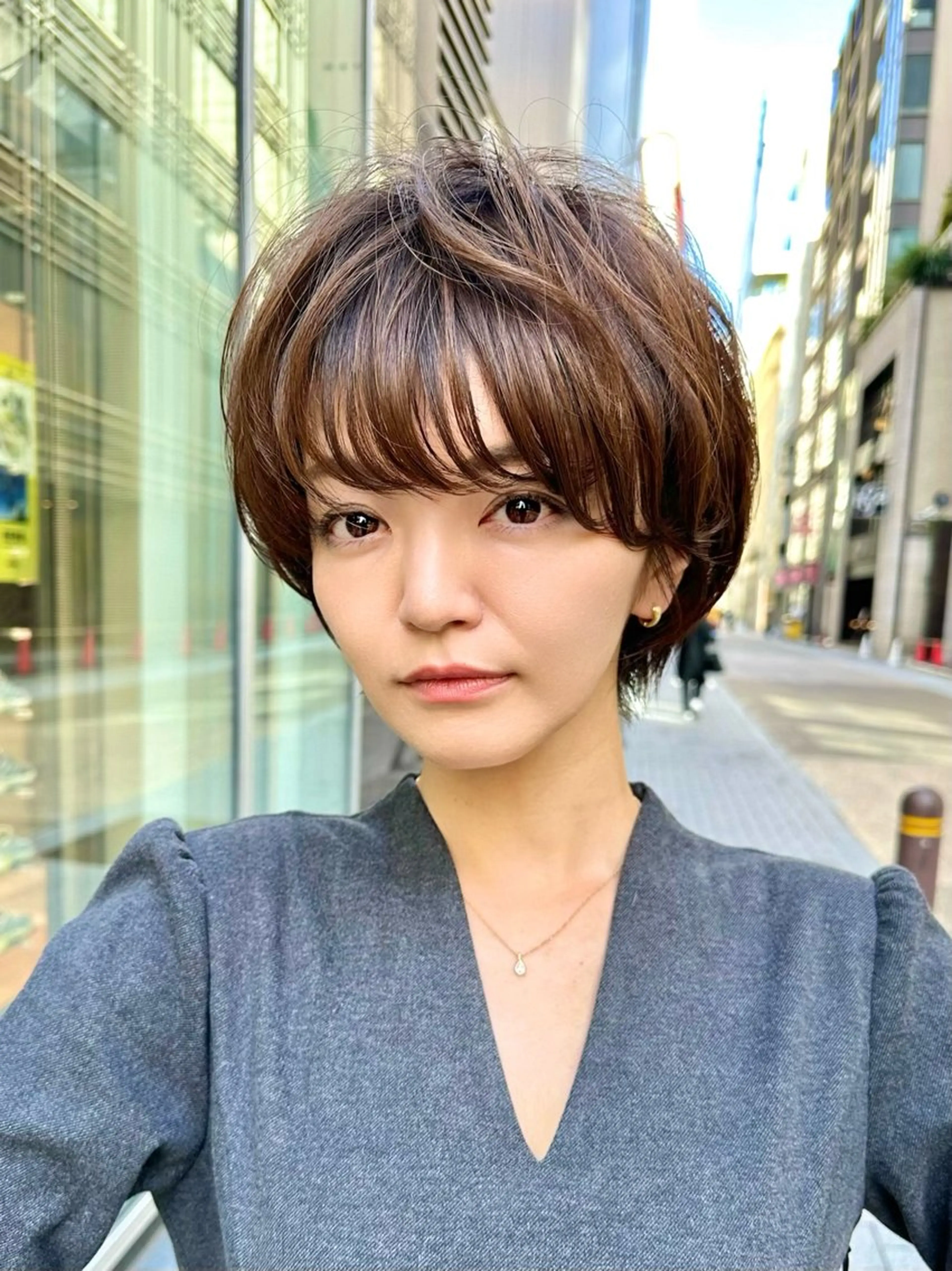 ショート カラー 似合わせカット ショートヘア カット ヘアカラー 銀座No.1ショート 似合わせカット/といのヘアスタイル