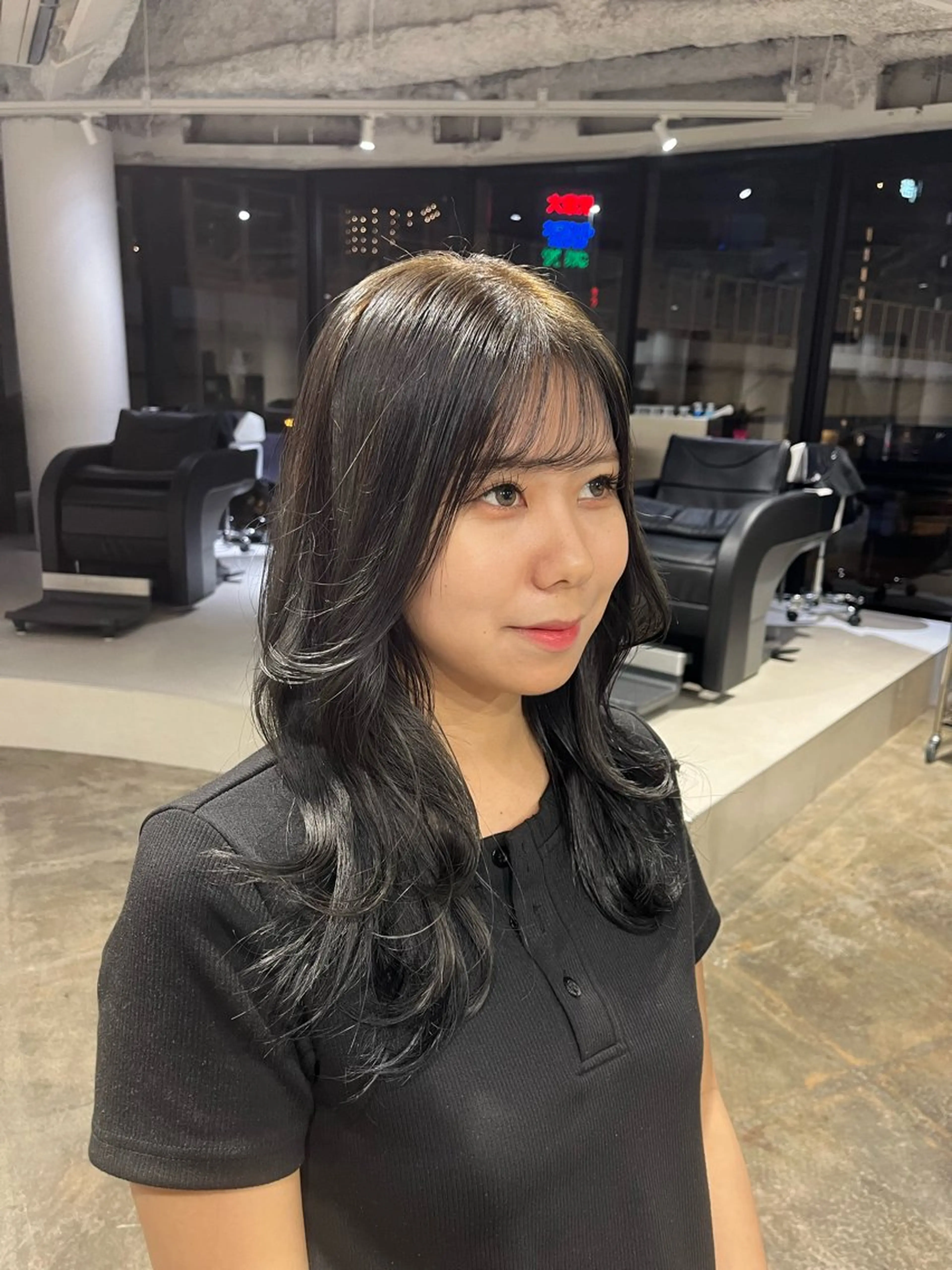 セミロング 🟡ひろの/ツヤ カラー/髪質改善🟡のヘアスタイル