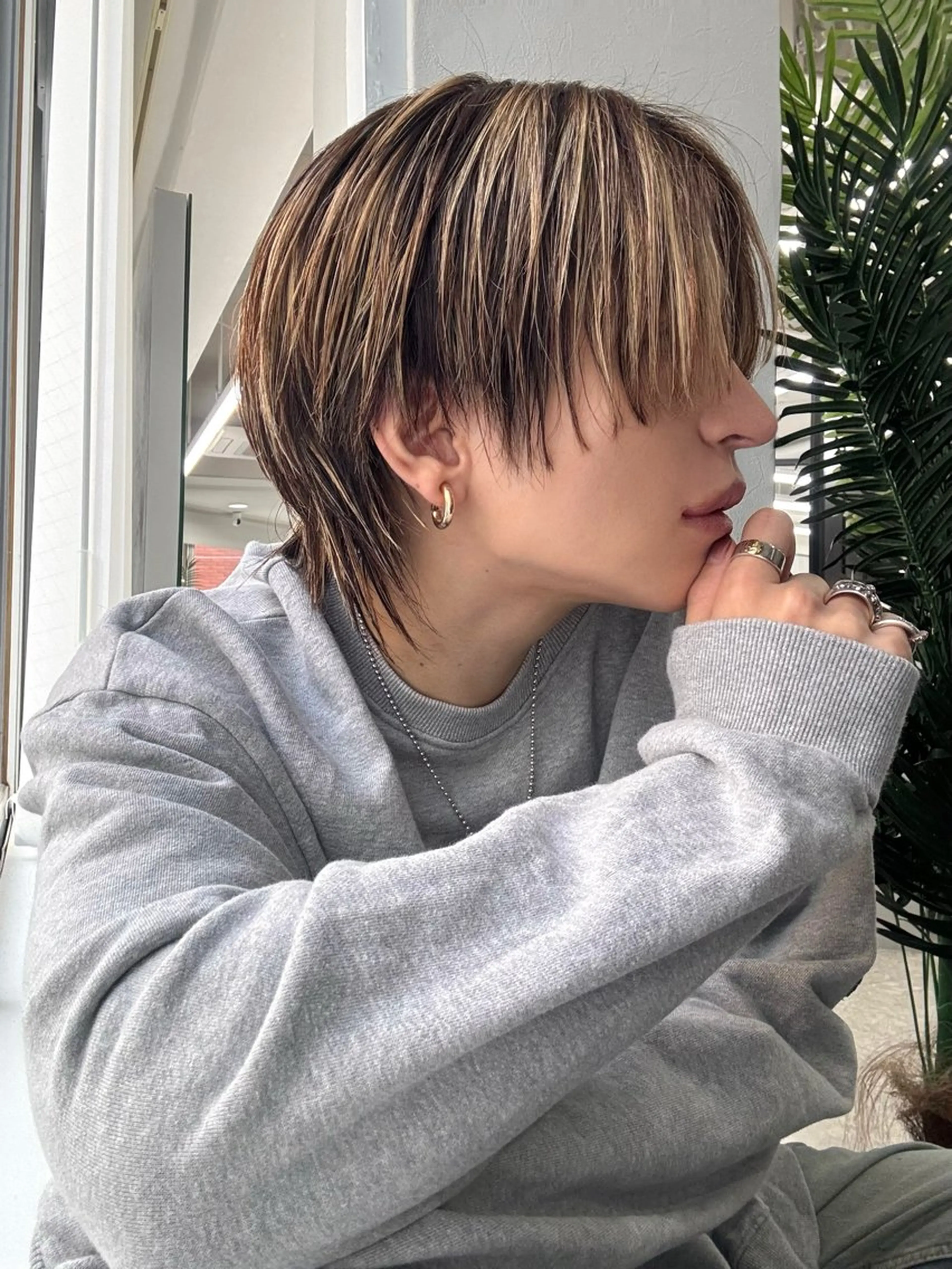 メンズ カット ヘアカラー トリートメント レイヤーカット 艶髪/西尾 幸樹のヘアスタイル