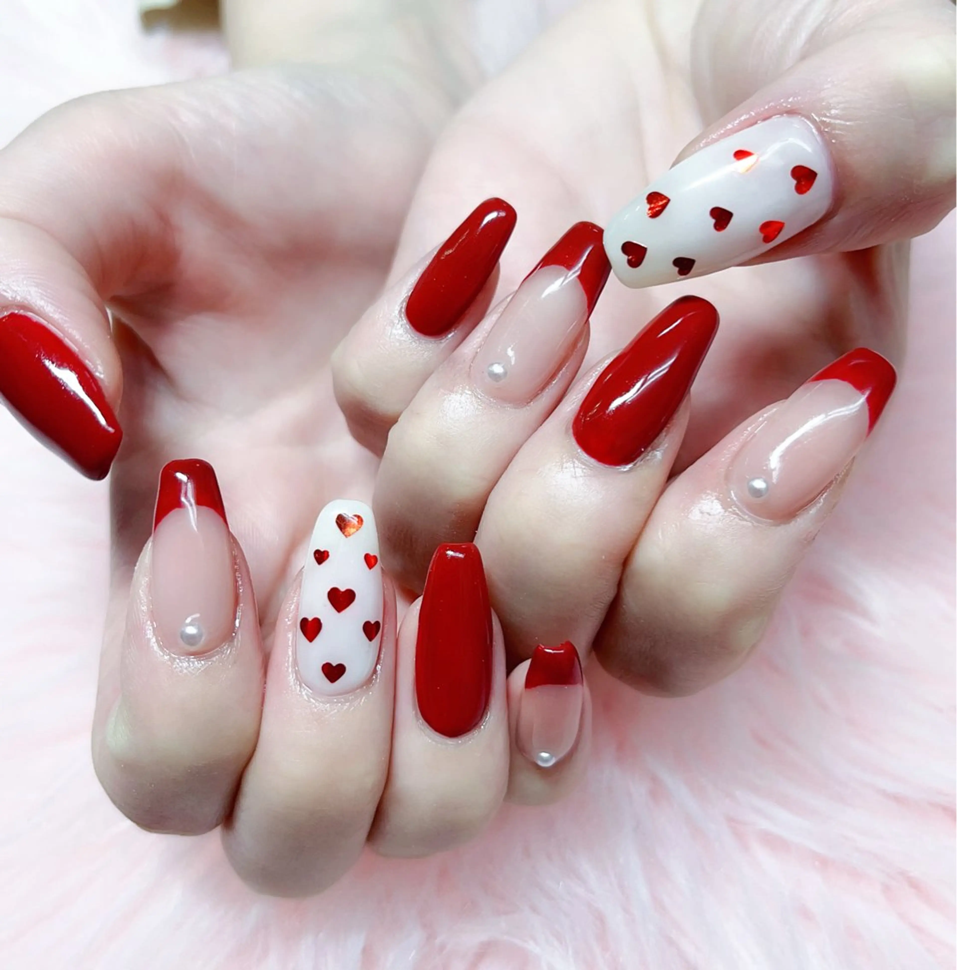 ネイル ハンドネイル MoonNail ユリ🌸のネイルデザイン