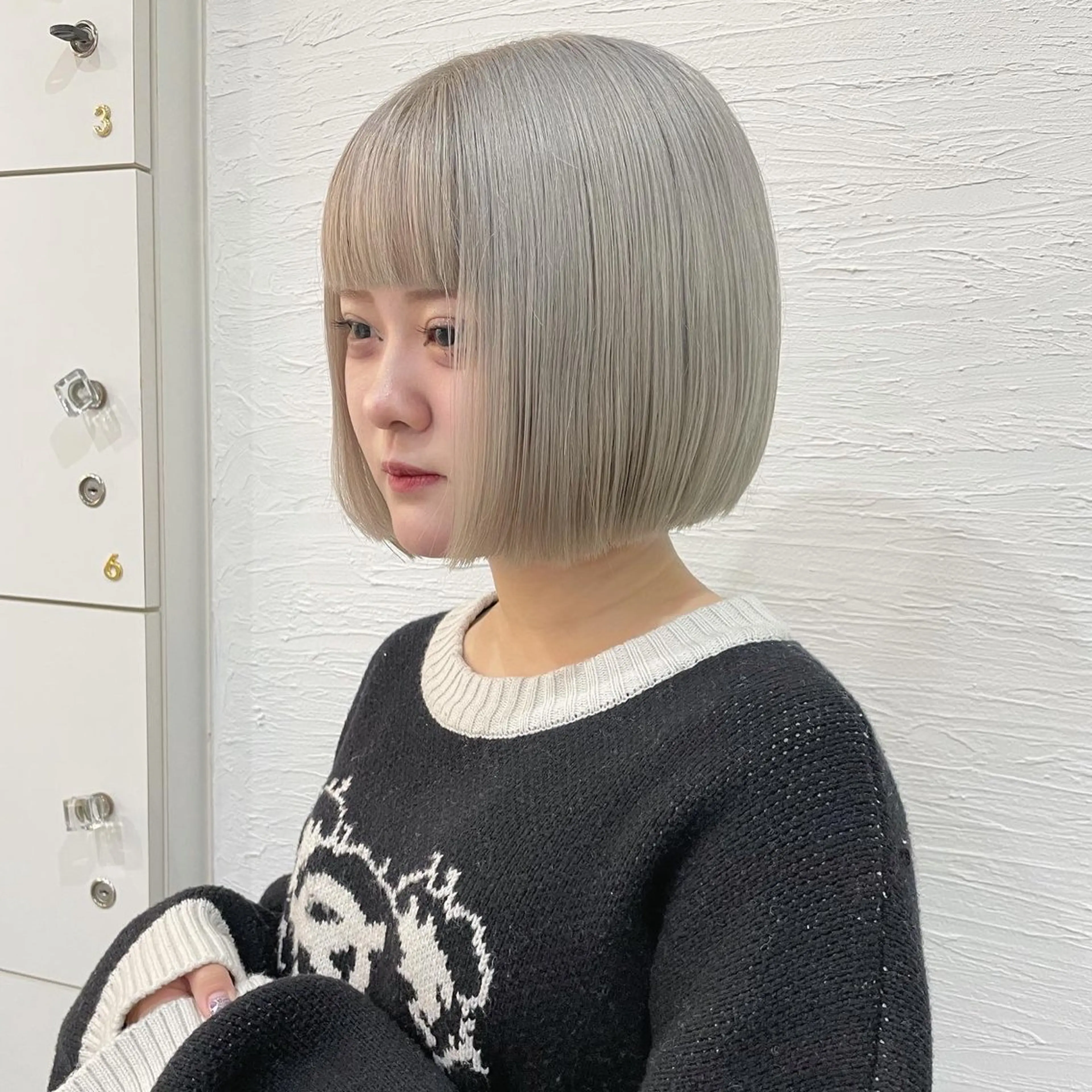 ショート カラー まい/名古屋駅 🦋ブリーチカラーのヘアスタイル