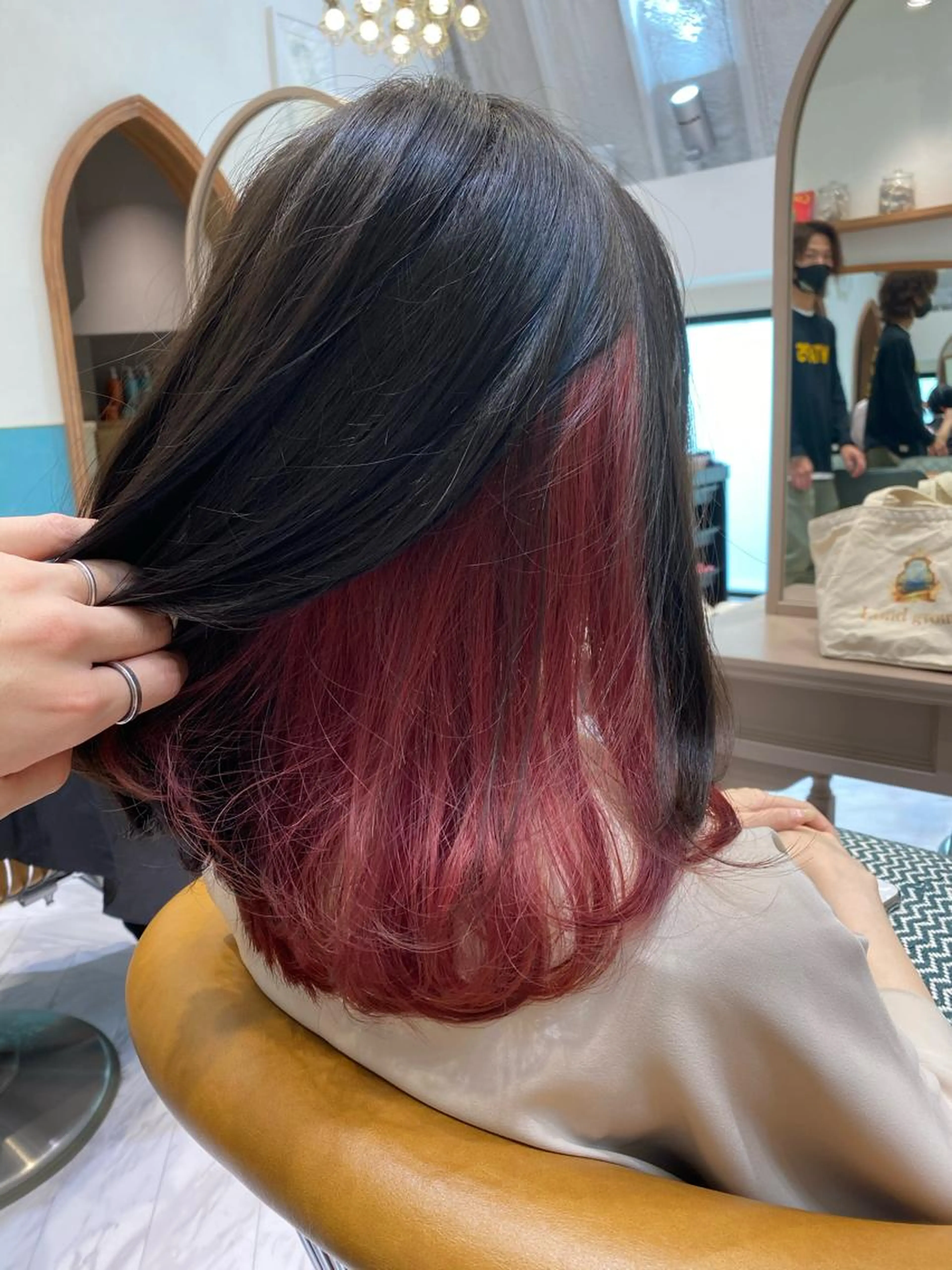 カット+インナーブリーチ+全体カラー+スチームトリートメント✨🌈ケアブリーチも可能の写真