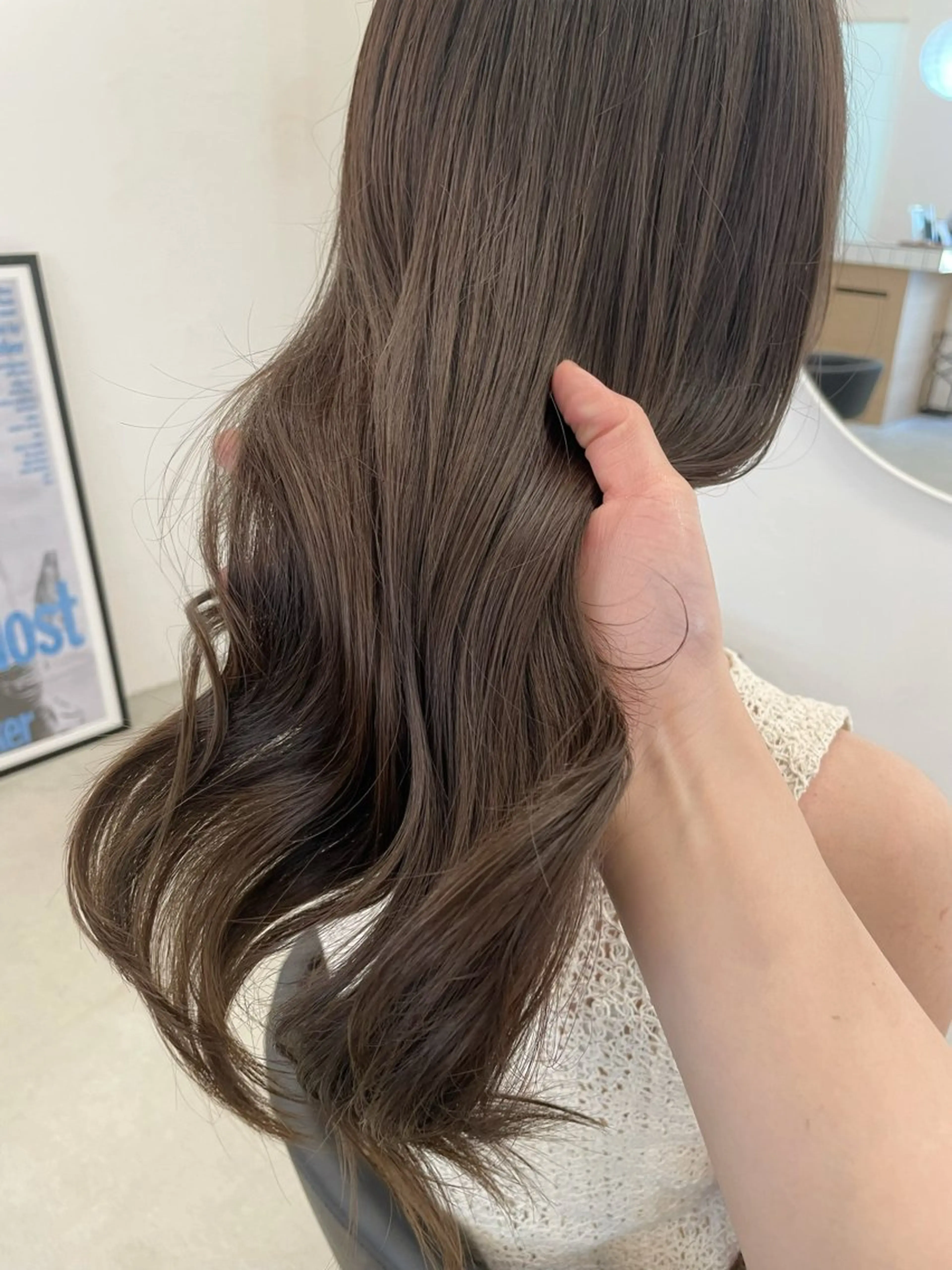 ロング 髪質改善 ヘアカラー 韓国風パーマ/ヘア セット/店長みづきのヘアスタイル