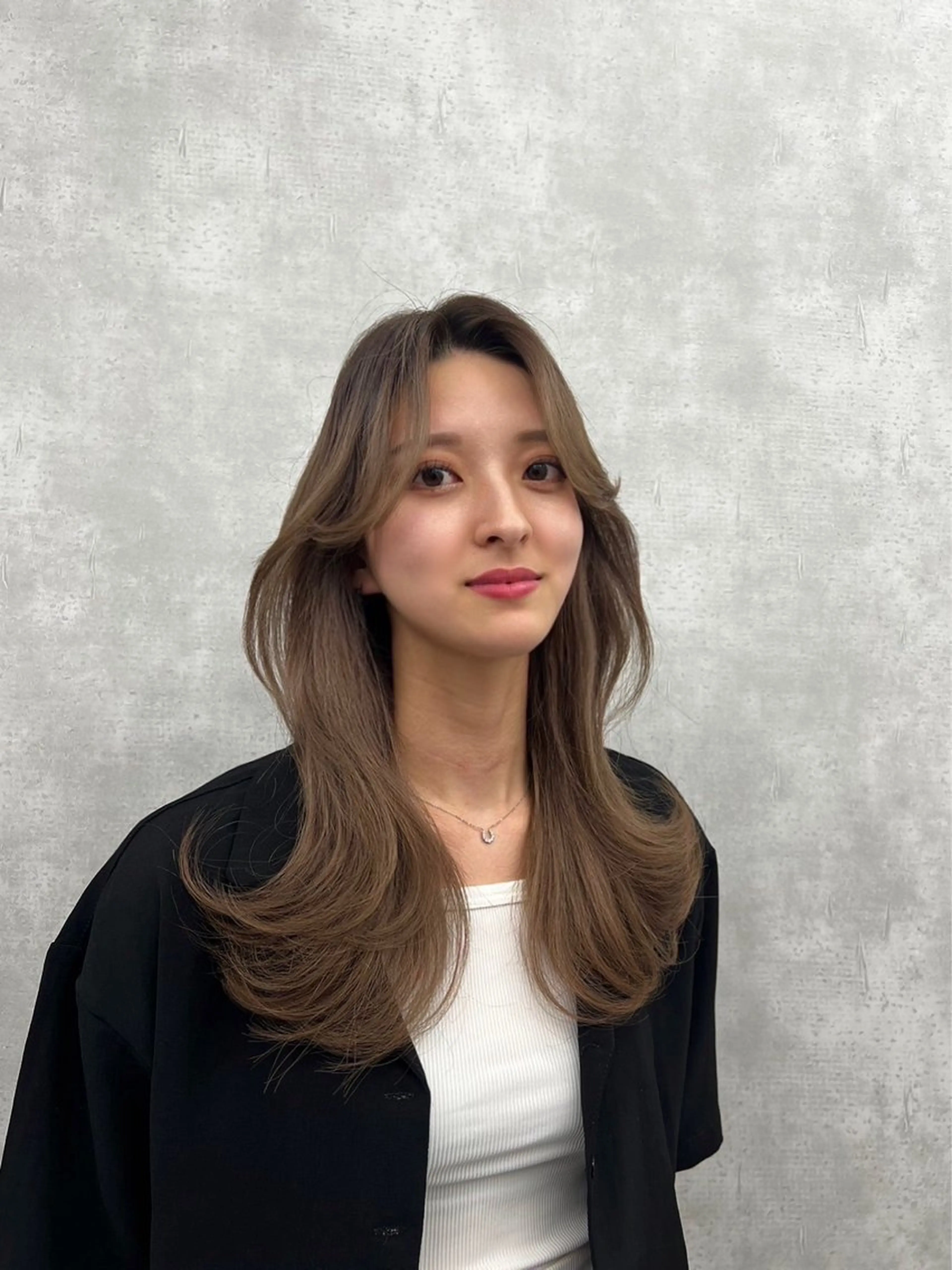 ロング カラー レイヤー/艶カラー /韓国ヘア/高松のヘアスタイル