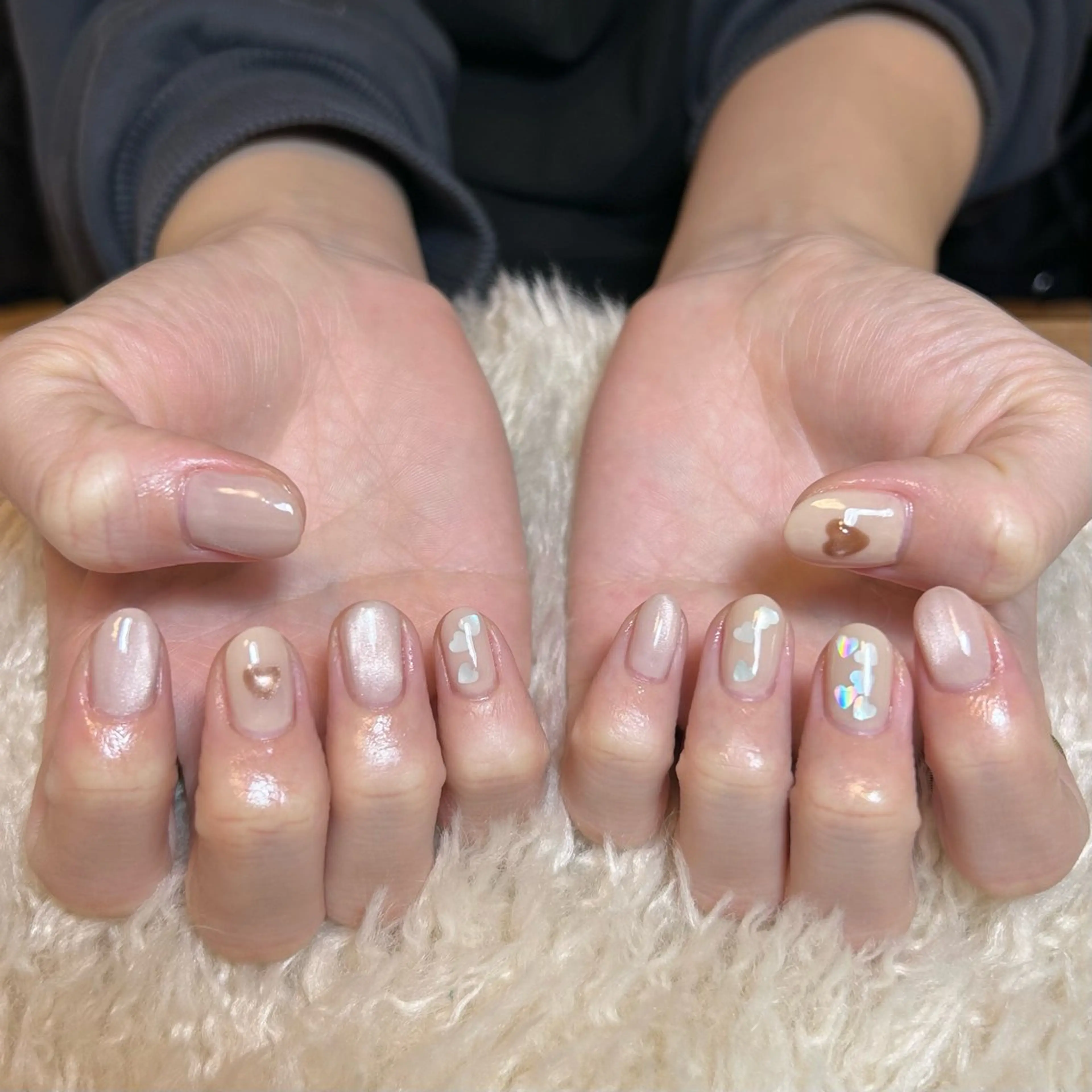 ネイル ハート ハンドネイル nailsalon kiii'sのネイルデザイン
