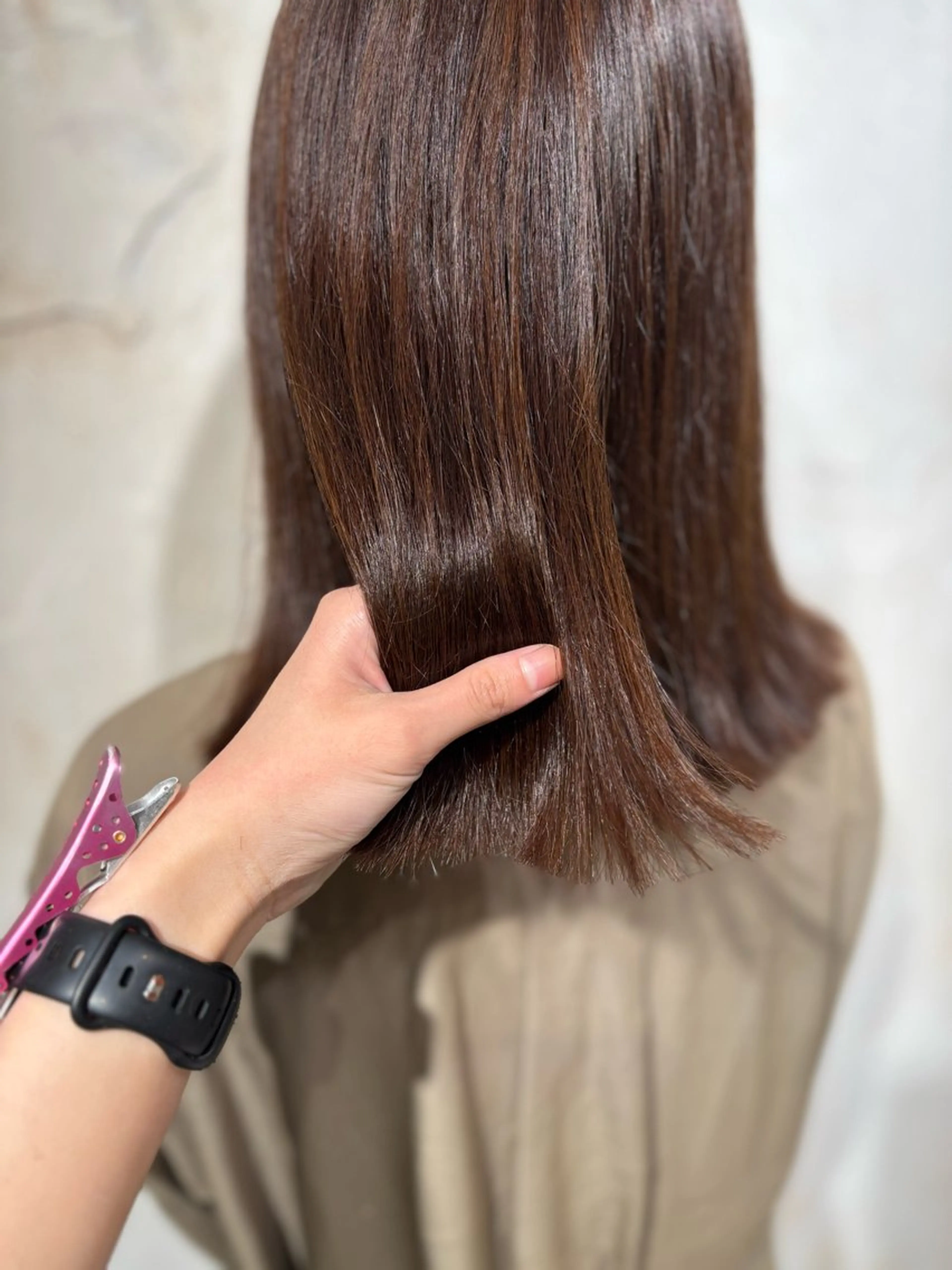 ミディアム カラー ベージュカラー オリーブベージュ カット ヘアカラー メンズモデル募集中 /Mana🪄のヘアスタイル