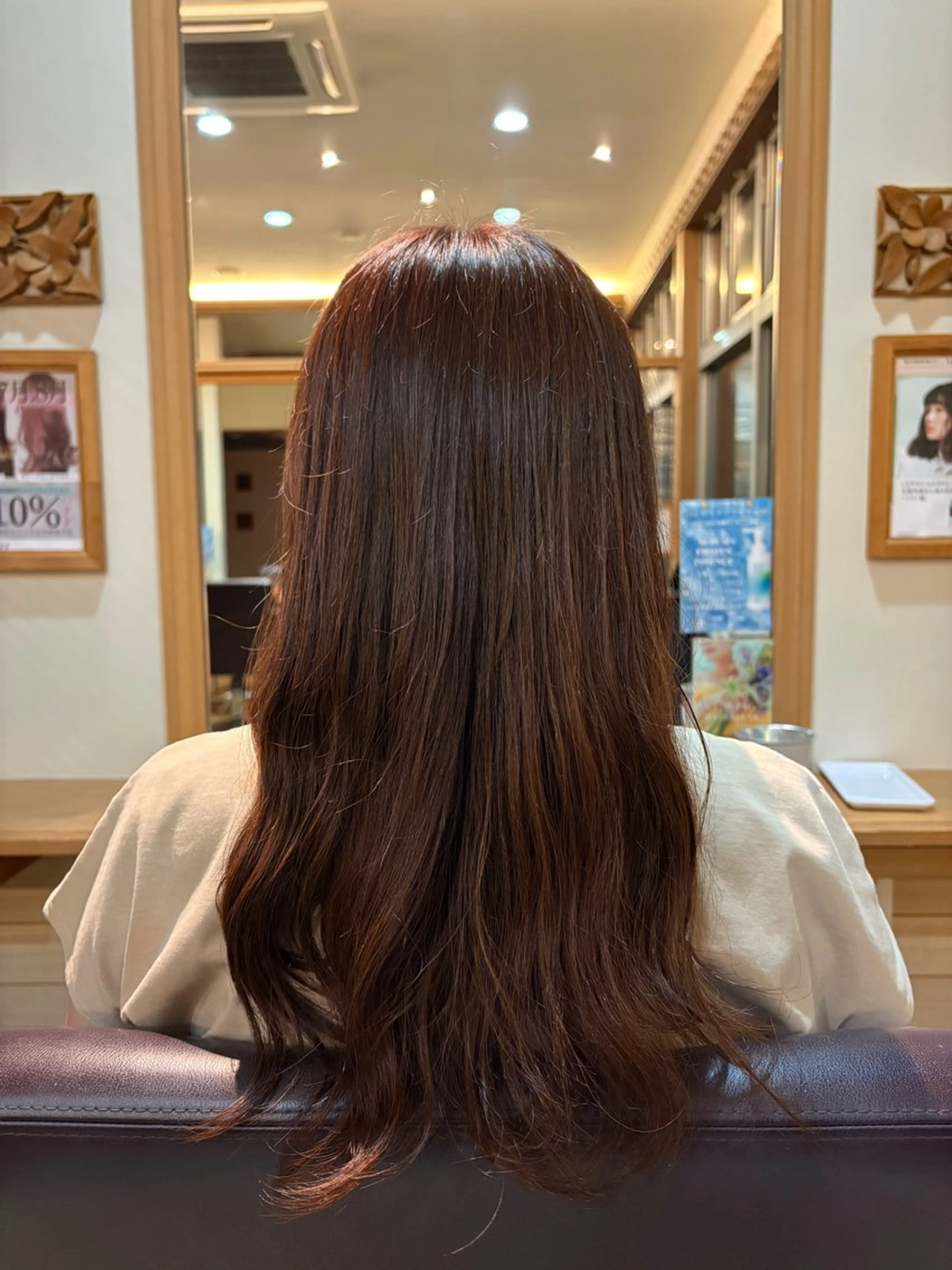 ロング カラー ブリーチ ブラウンカラー ブリーチなしカラー ヘアカラー カラーモデル/ 戸苅法永のヘアスタイル