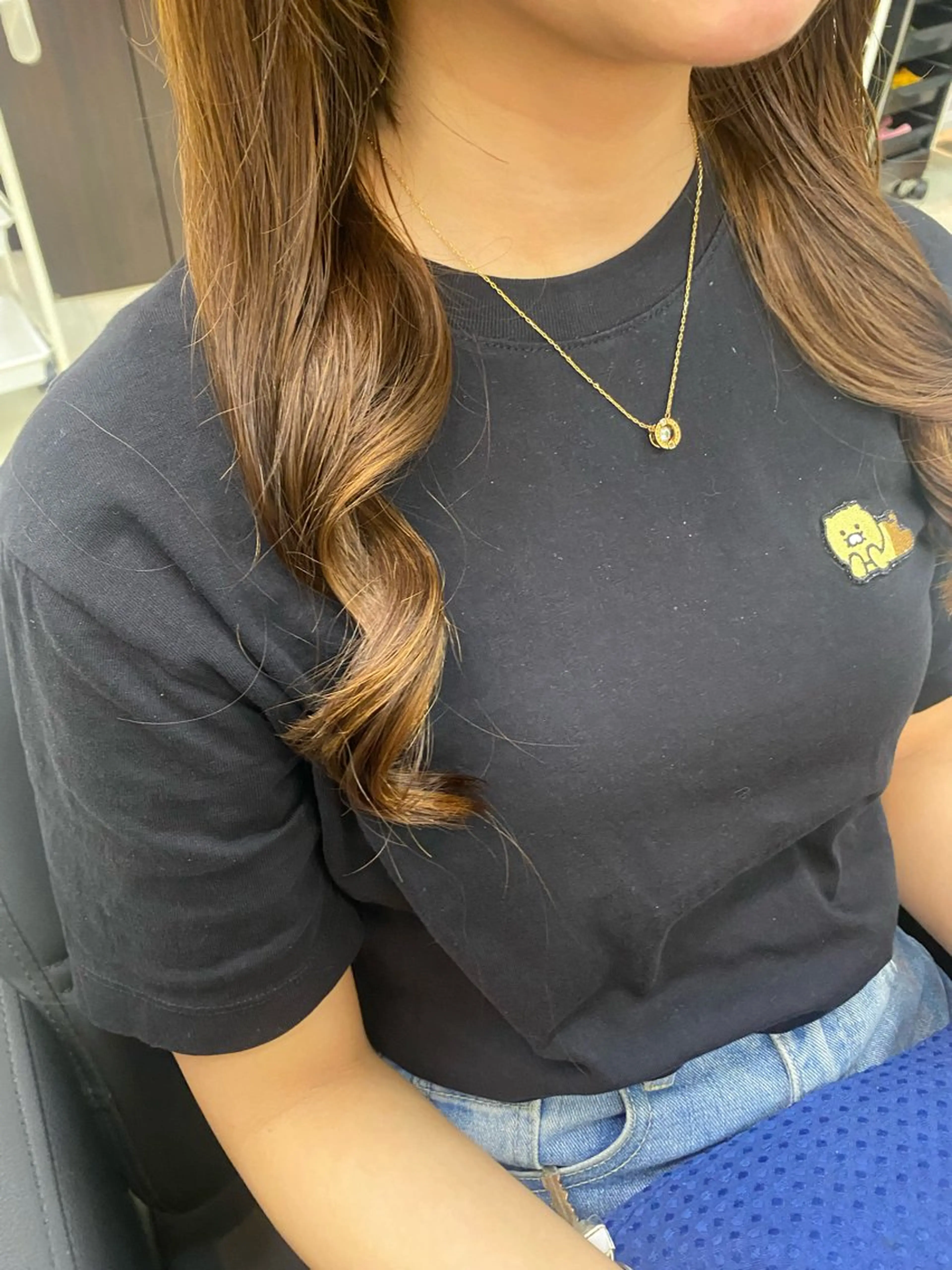 ロング パーマ デジタルパーマ 池田 朱李のヘアスタイル