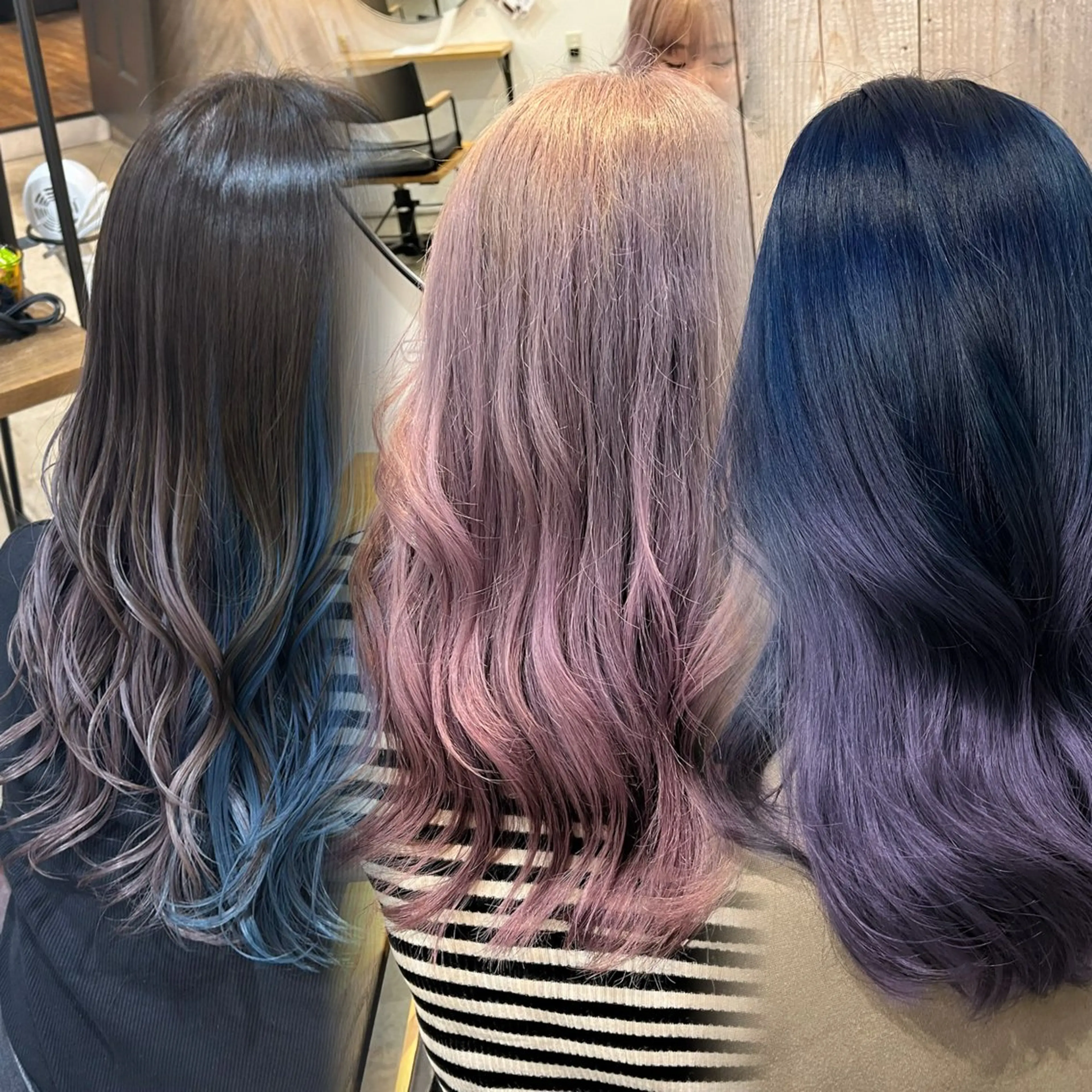 カラー グラデーションカラー ボブ ヘアカラー トリートメント 中津/梅田/波巻き /髪質改善/愛芽のヘアスタイル