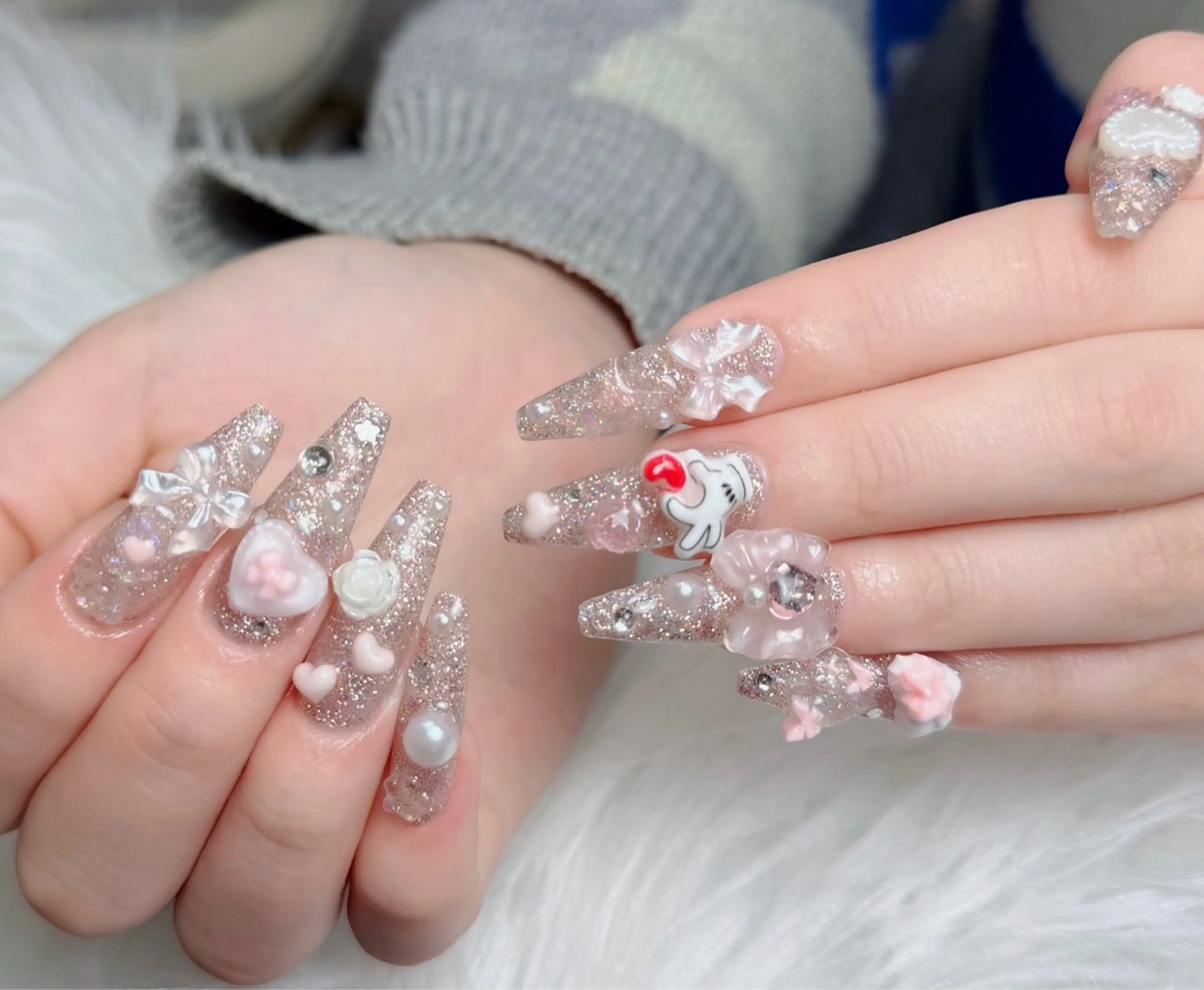 ネイル アートネイル 韓国ネイル 持ち込み ワンホンネイル ハンドネイル Lenie Shinokuboのネイルデザイン