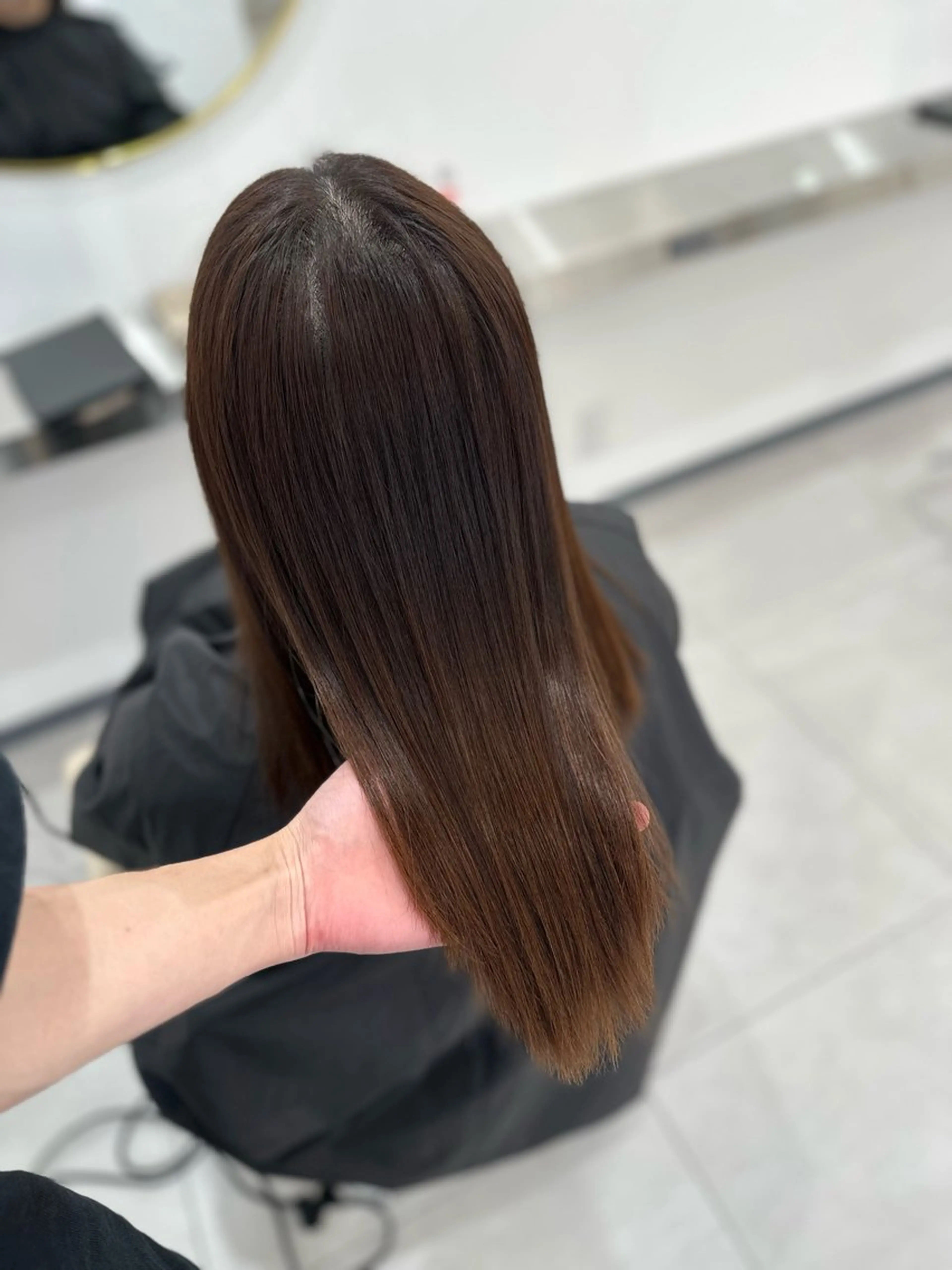ロング カット 縮毛矯正 トリートメント oyama /髪質改善🌻のヘアスタイル