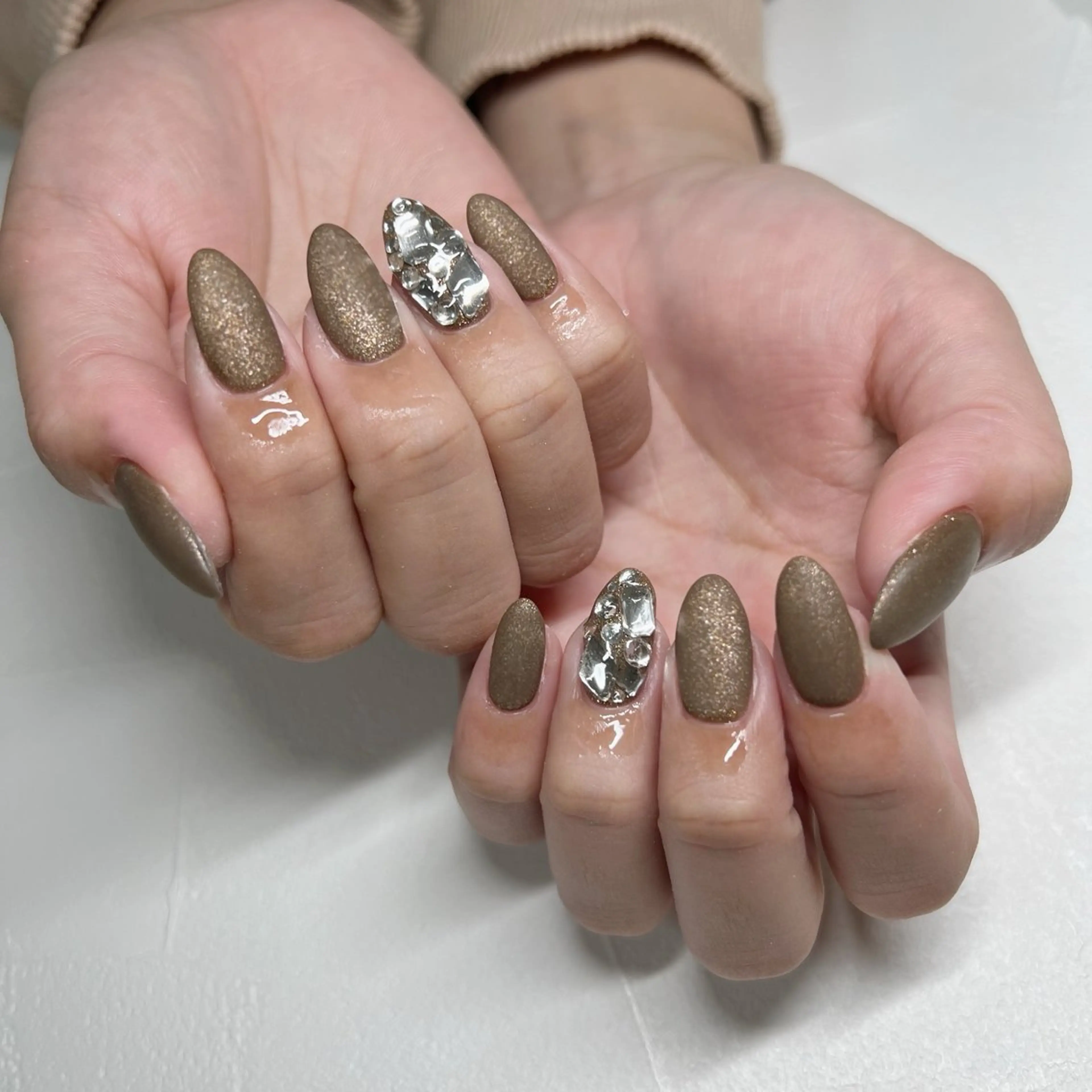 ネイル マットネイル ハンドネイル 川端 京香のネイルデザイン