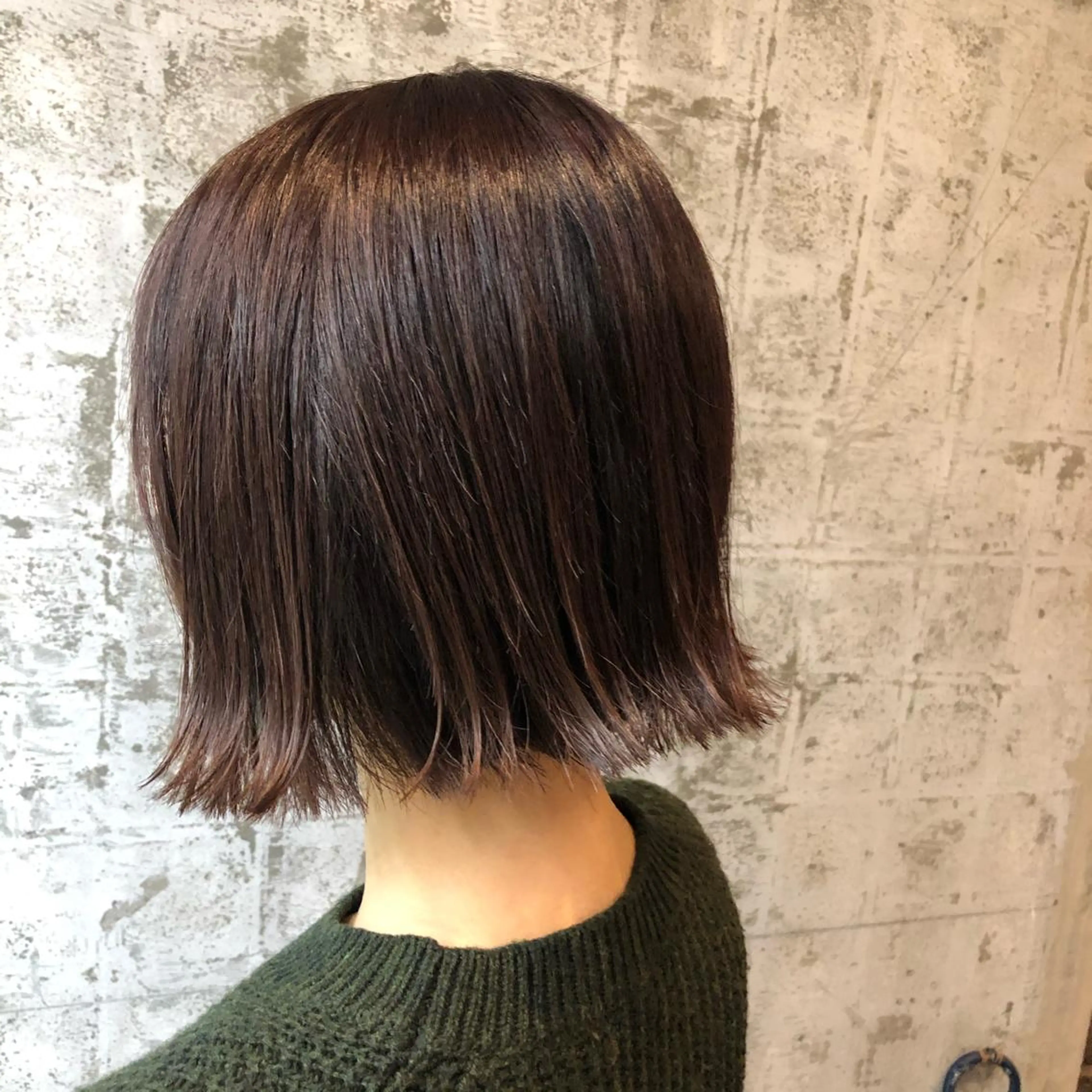 ミディアム ピンクブラウン ZAZA ASAMIのヘアスタイル