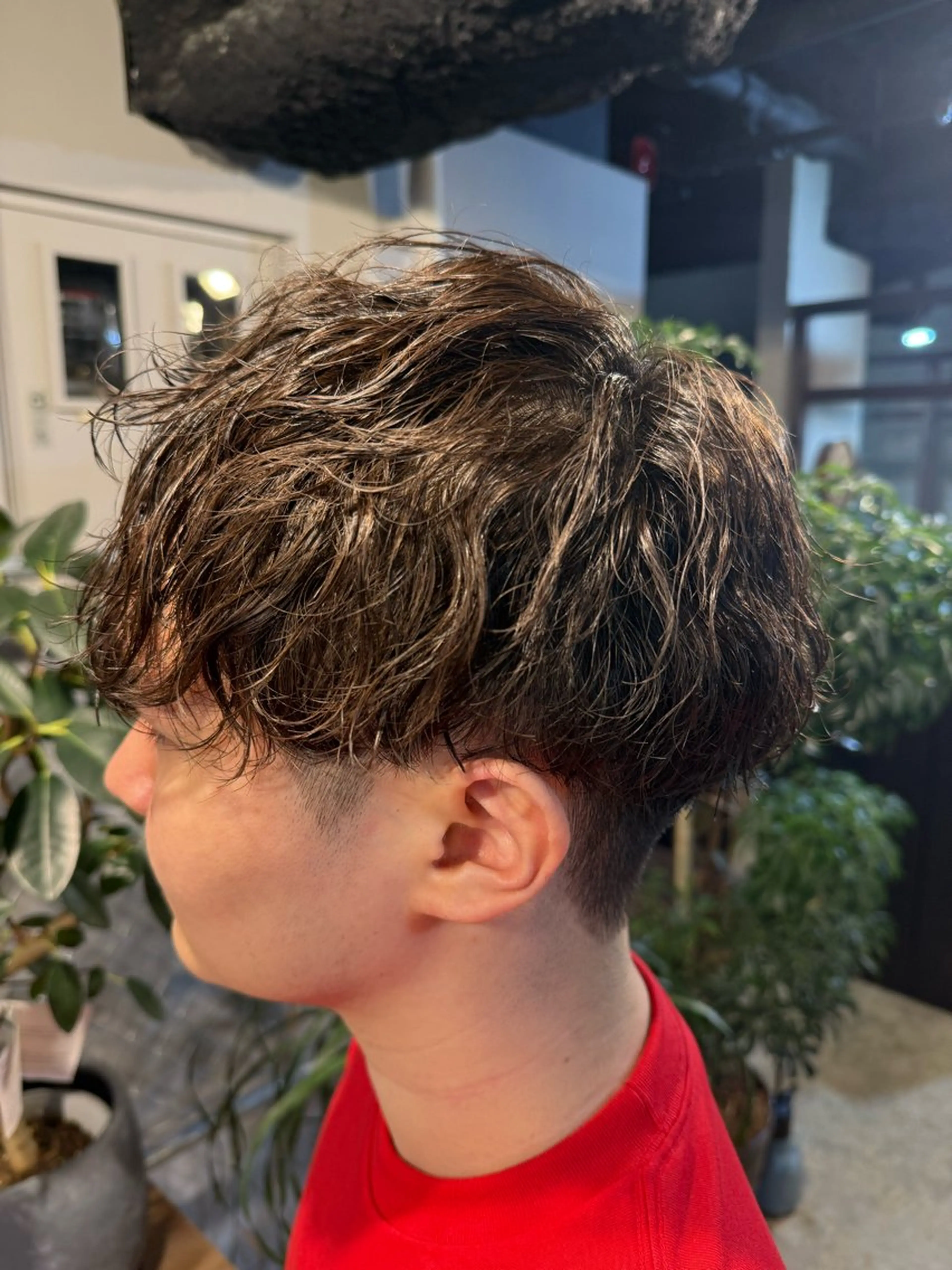 メンズカット＋波巻きスパイラルパーマの写真