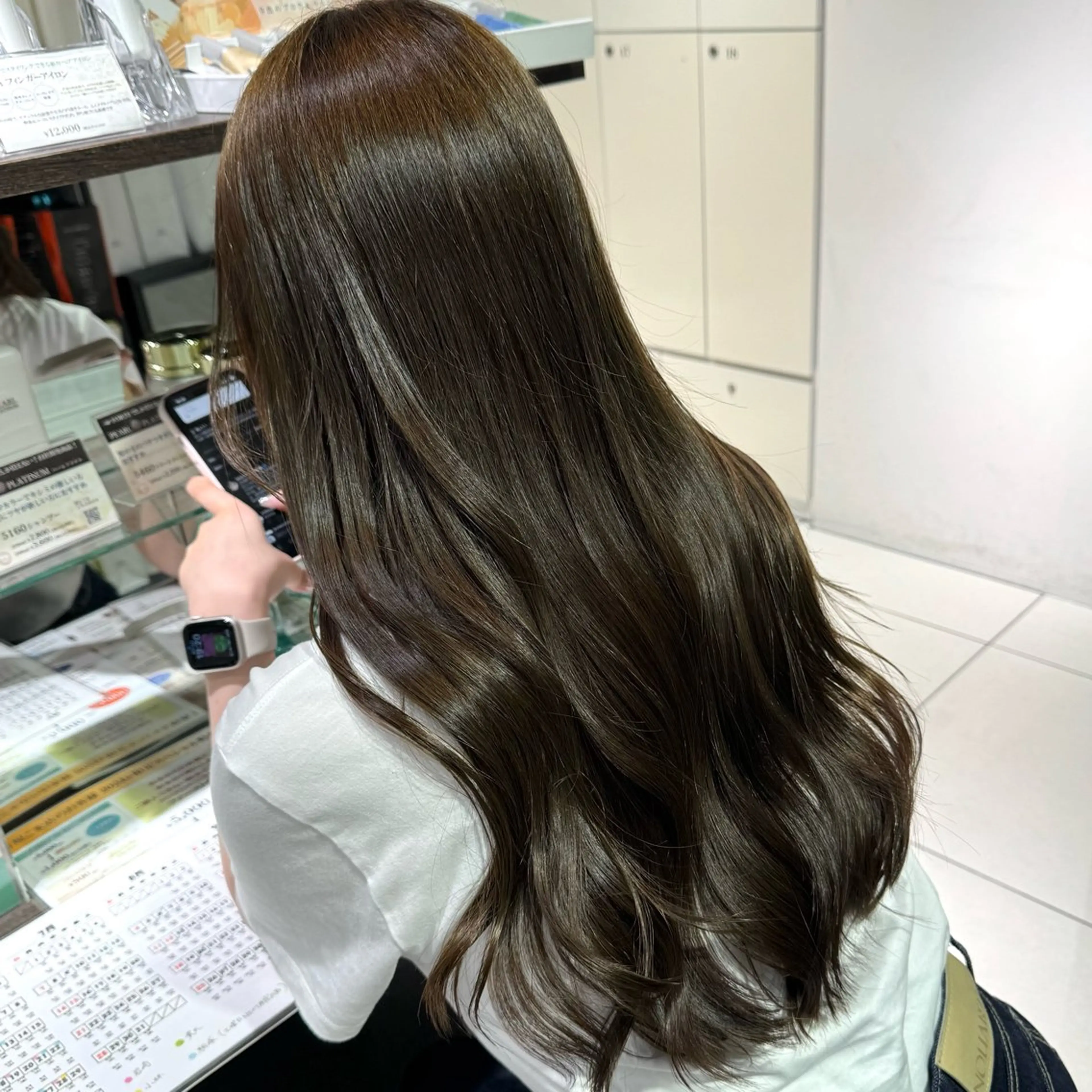 ロング カラー ヘアアレンジ ヘアカラー ブリーチなしカラー /新百合ヶ丘/安形翔のヘアスタイル