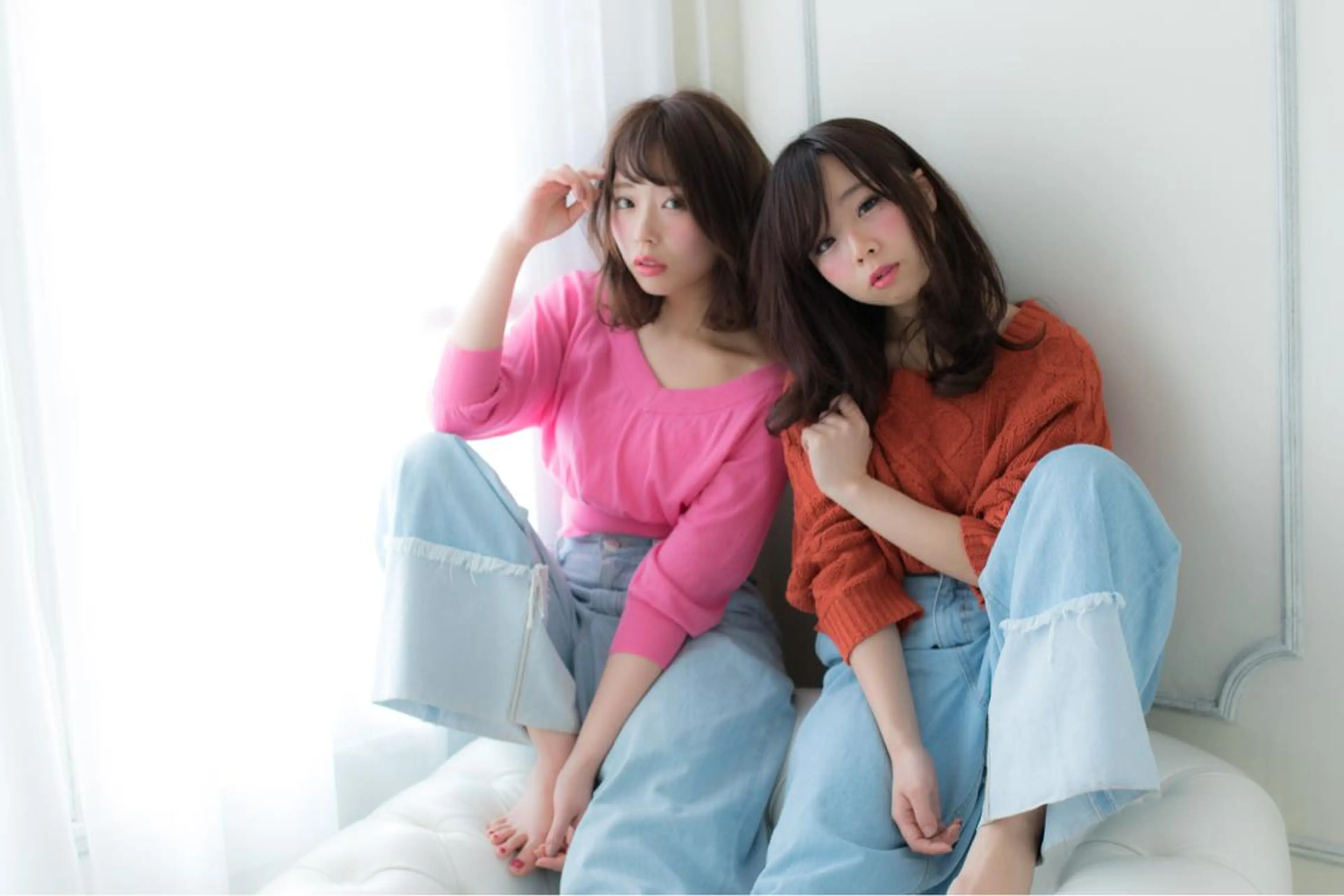 ミディアム カラー 小顔カット/レイヤー 【WiLL】加藤のヘアスタイル