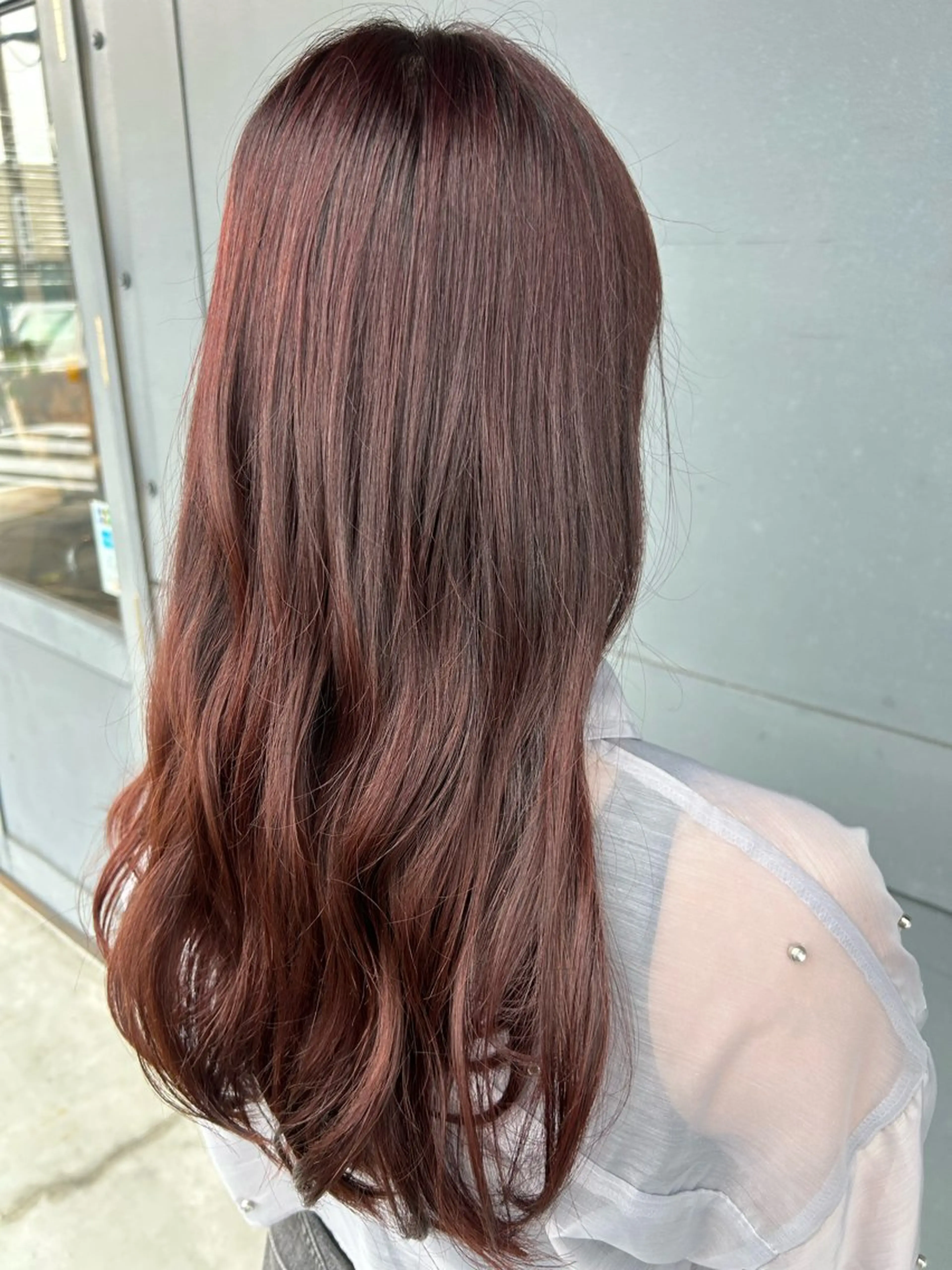 カラー ボルドーカラー そら୨୧˖men's /デザインカラーのヘアスタイル