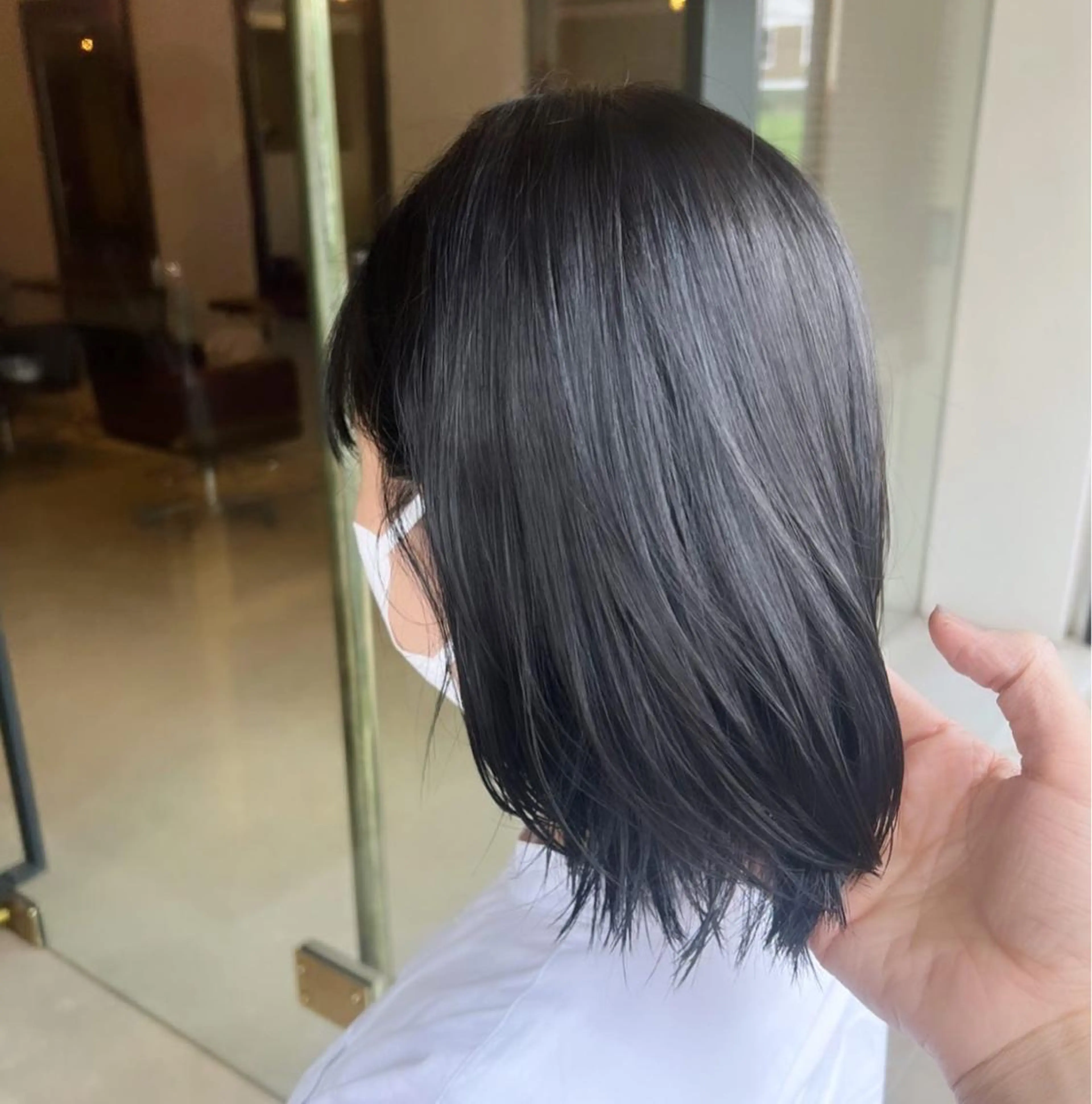 ミディアム カット ヘアカラー トリートメント レイヤー/ボブパーマ /垢抜け/タクミのヘアスタイル