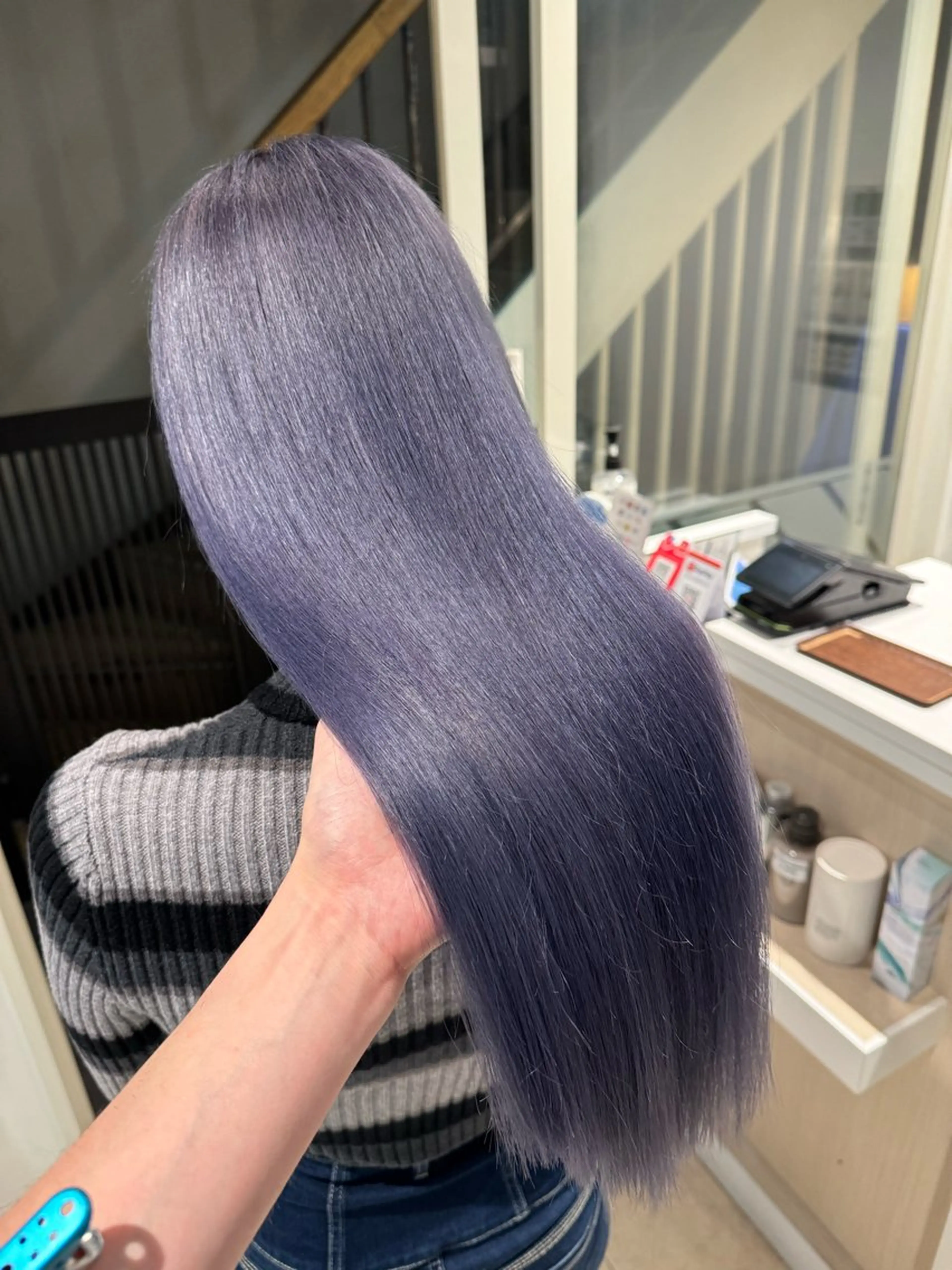 ロング カラー ラベンダーカラー ヘアカラー トリートメント 🌈評価No.1🌈 艶髪カラー❌エクステのヘアスタイル