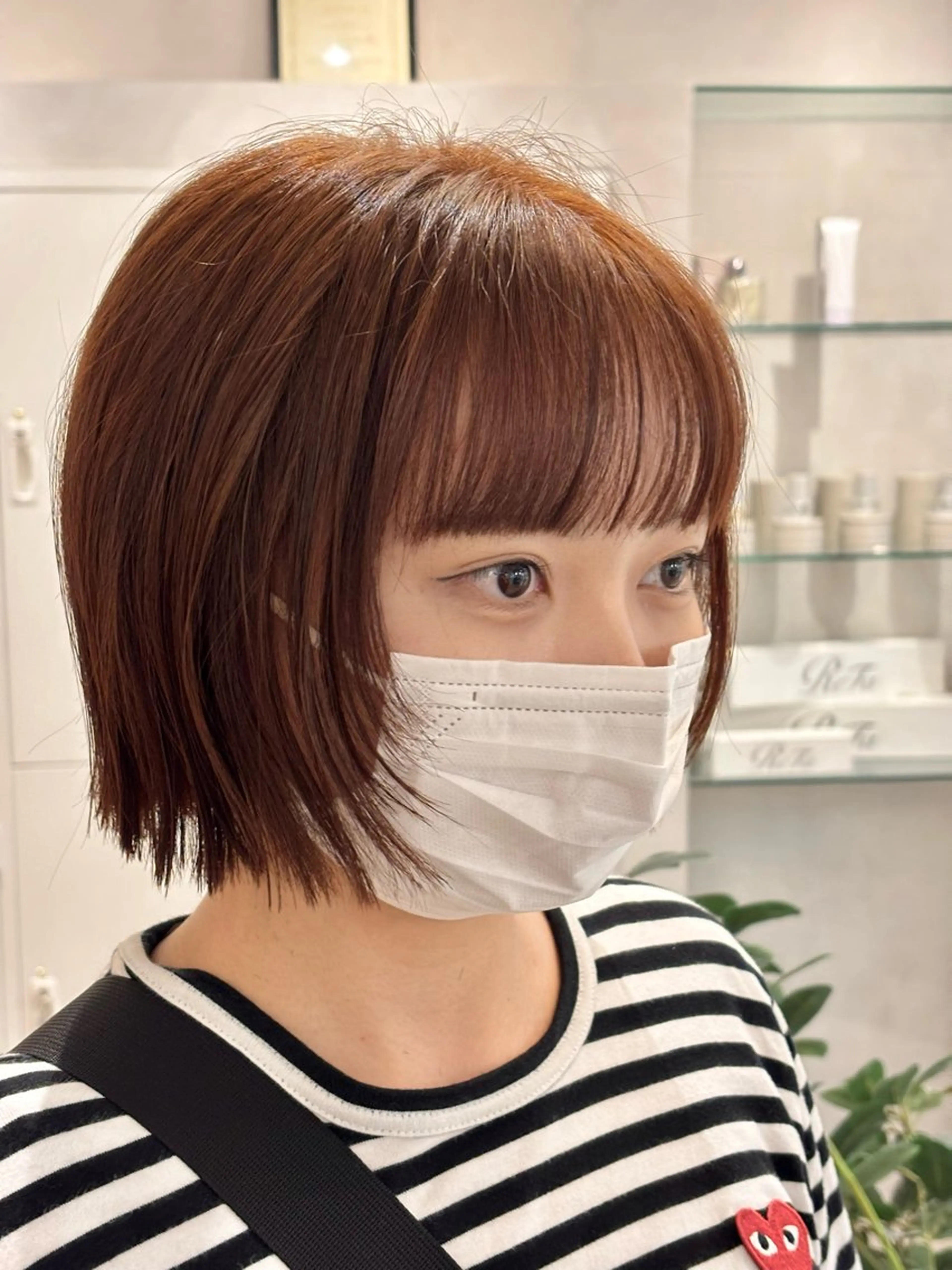 ショート カラー カット ヘアカラー トリートメント レイヤーカット🍒韓 国ヘア🍒ひかりのヘアスタイル