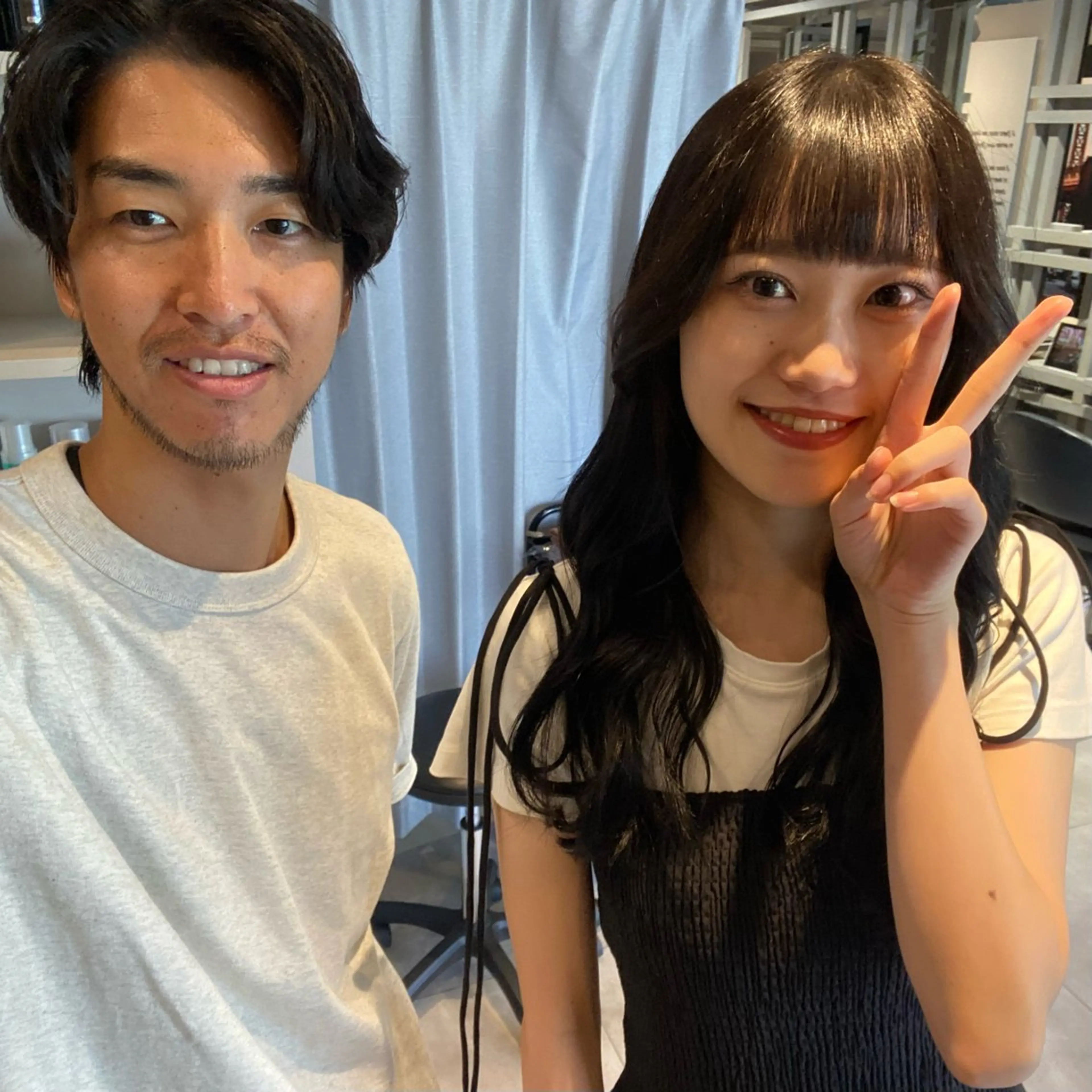 ロング ハイライト 髪質改善 レイヤーカット ショート職人 美容師【KENTA】のヘアスタイル