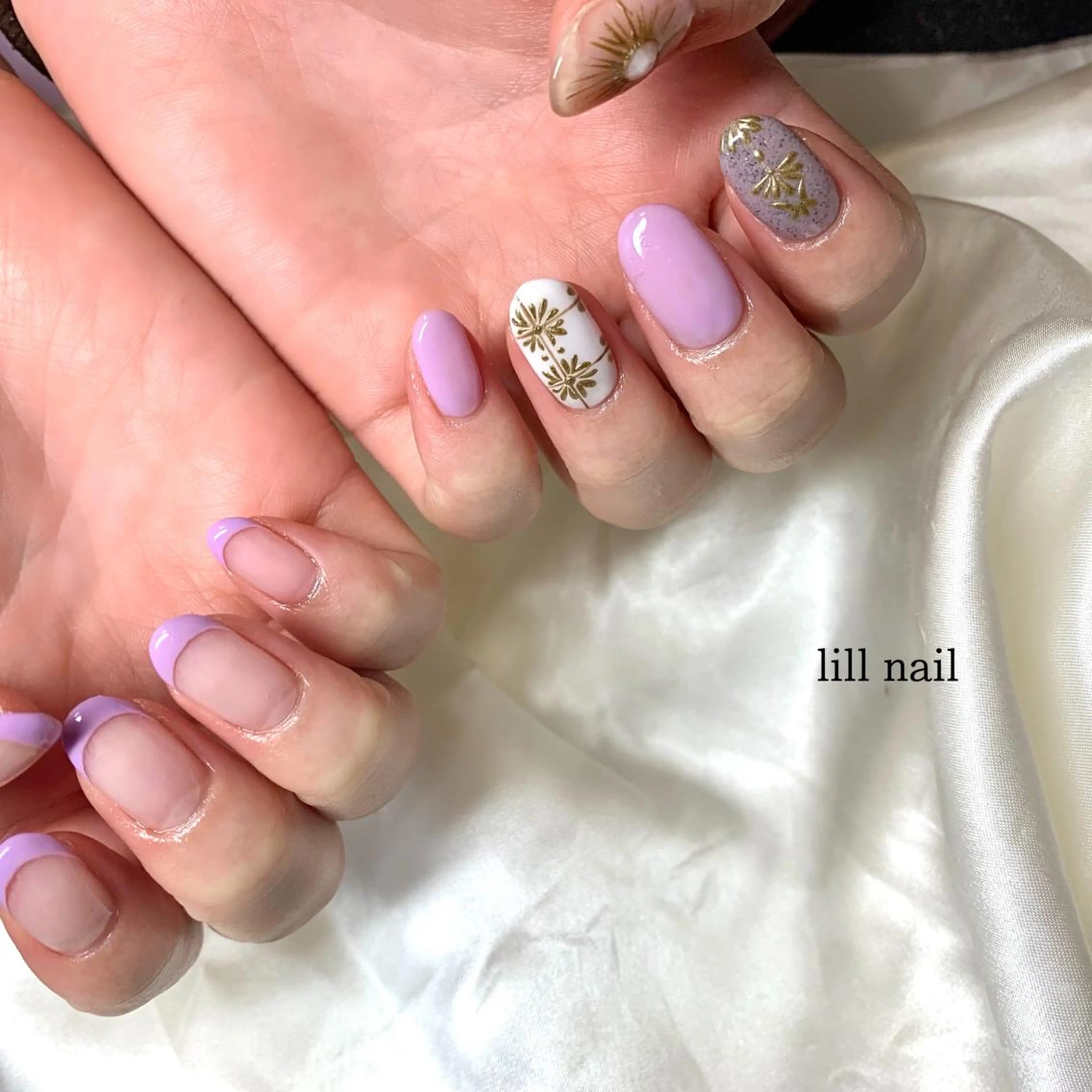 ミディアム pllia beautyのネイルデザイン