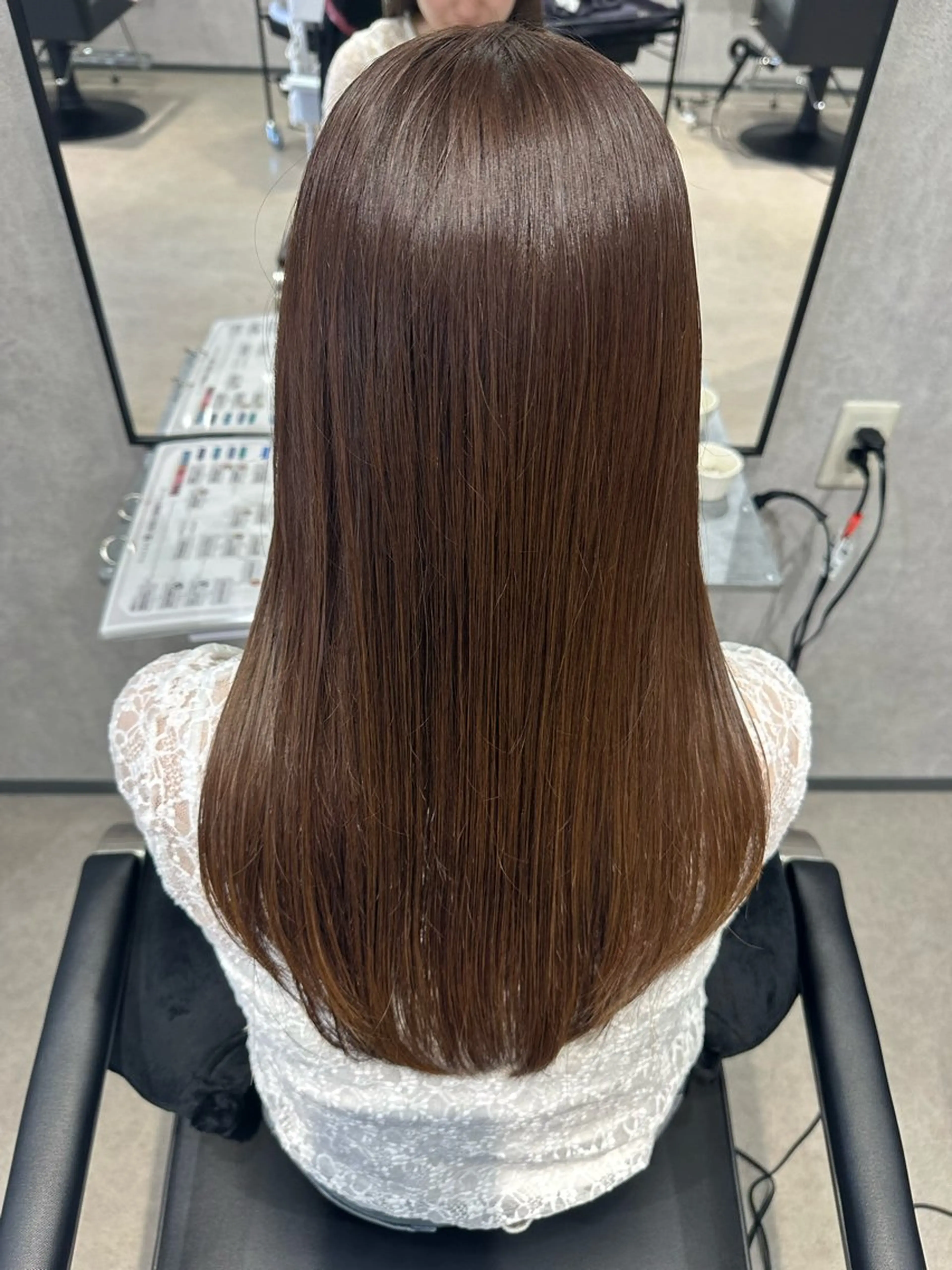 ロング 森 沙織のヘアスタイル