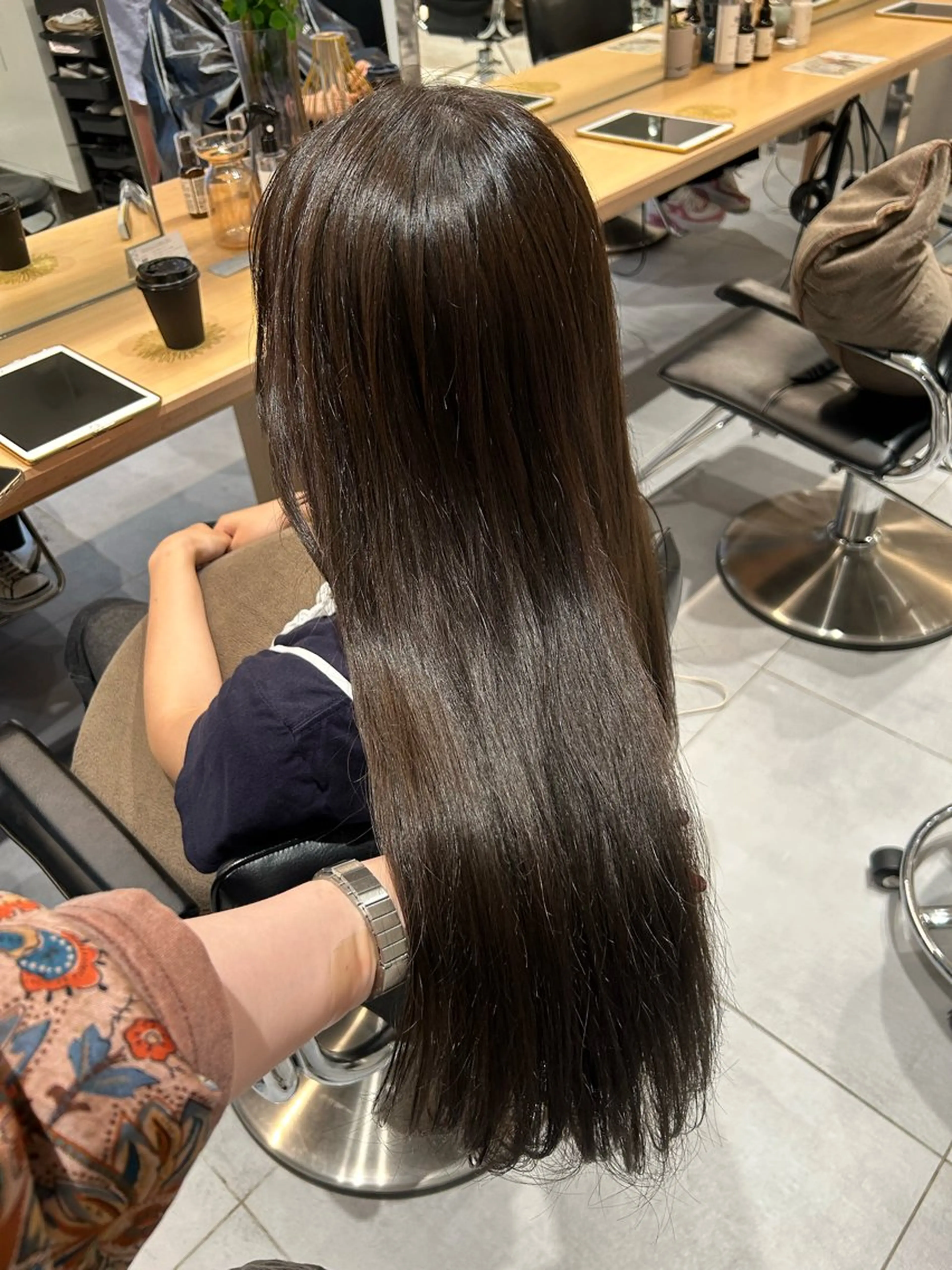 ロング ヘアカラー トリートメント 🧚つやさらhair 🧚manakaのヘアスタイル