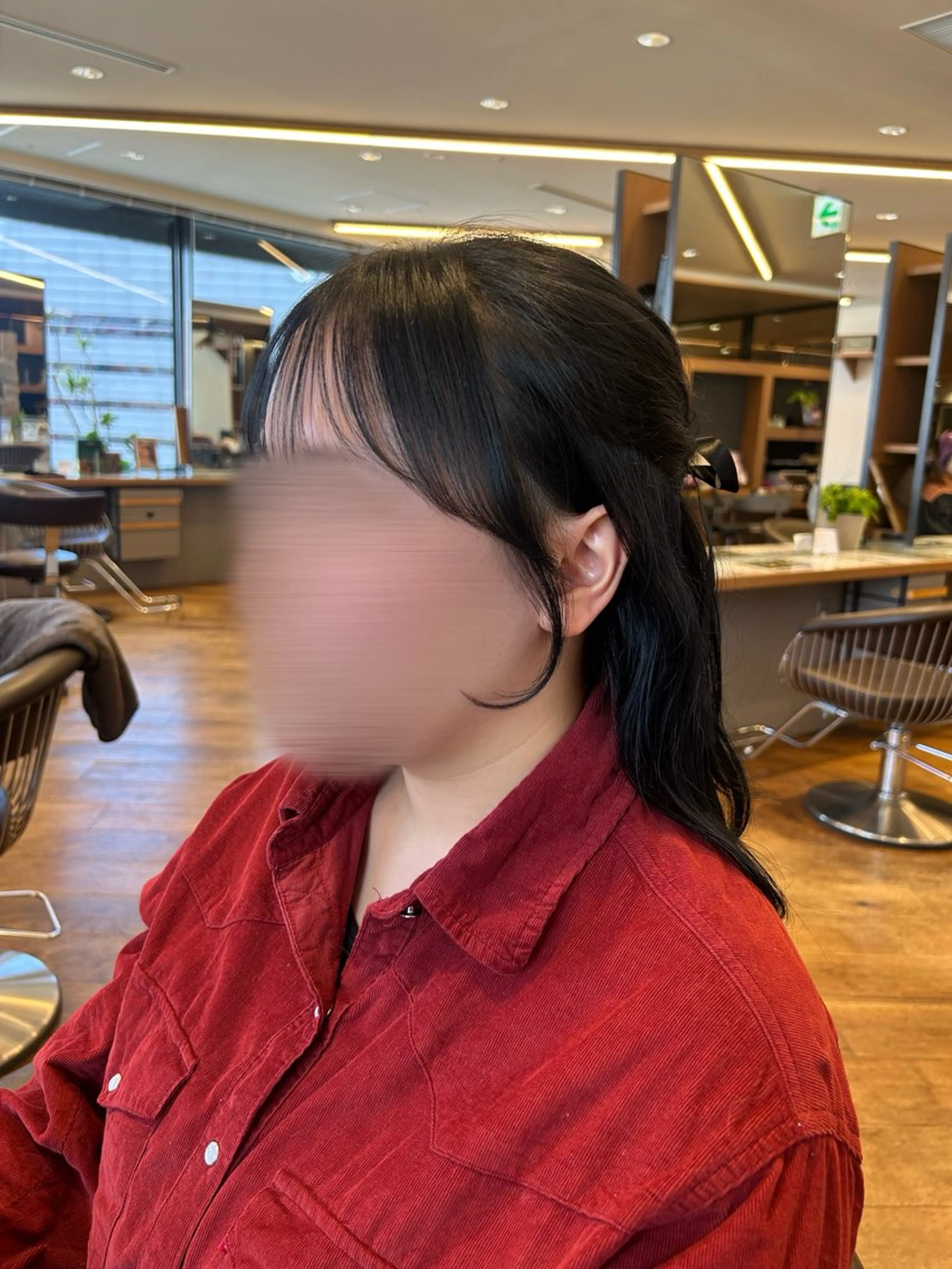 ロング 顔周りカット りのあ/大阪梅田/ カット/アレンジのヘアスタイル