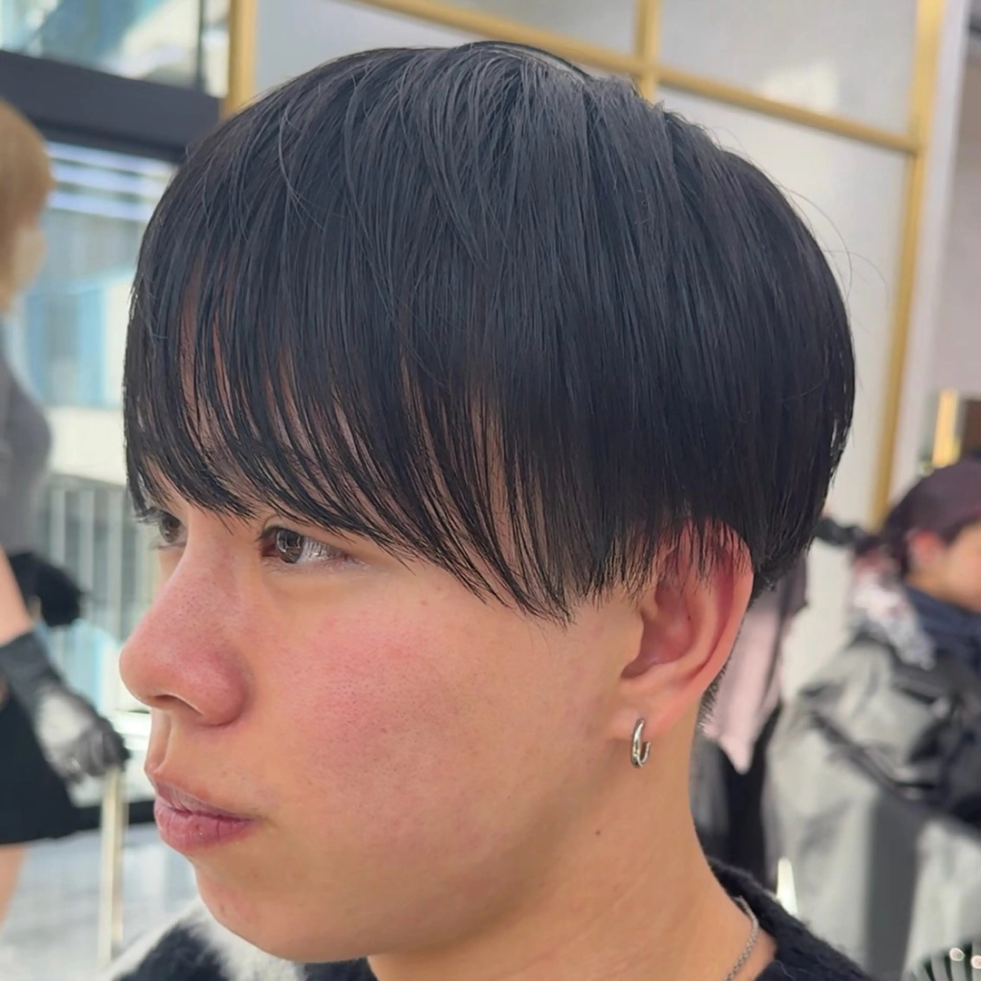 カラー メンズ マッシュ シースルーマッシュ ショート/ハイライト 無料‼️愛斗のヘアスタイル