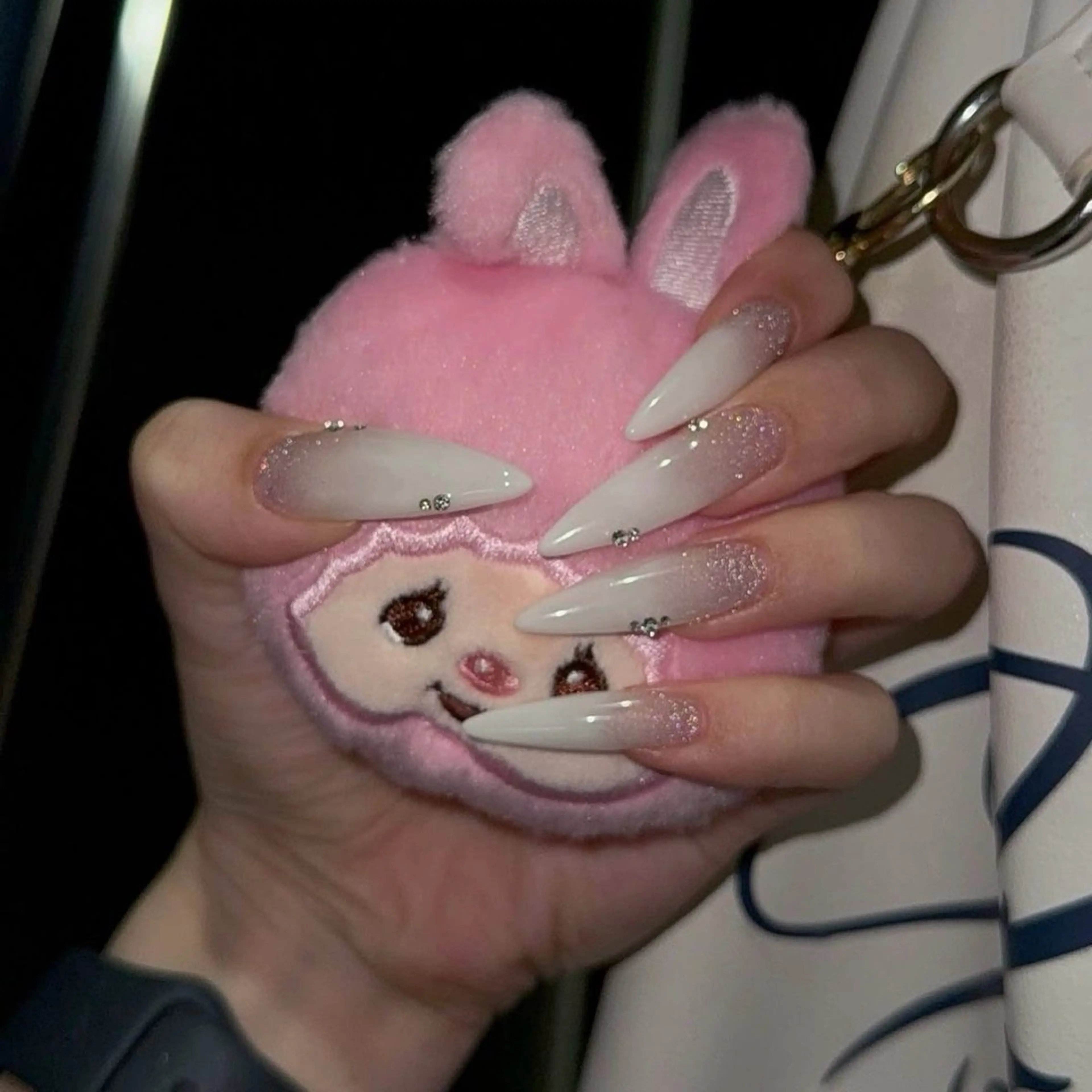 ネイル フレンチネイル キラキラネイル 韓国ネイル シンプルネイル ワンホンネイル MEI Nailのネイルデザイン