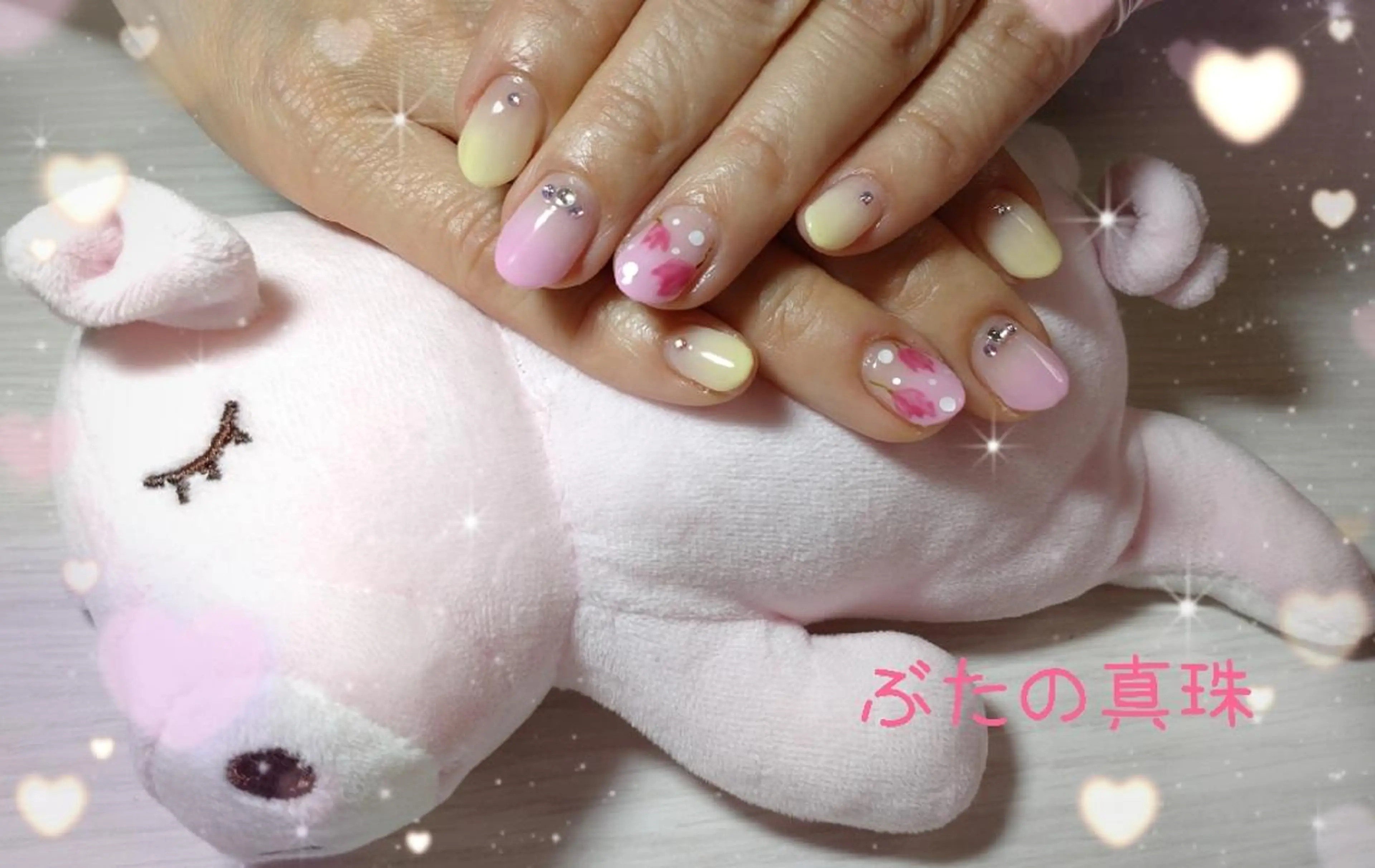 ネイル パステルネイル ハンドネイル 林 珠里のネイルデザイン