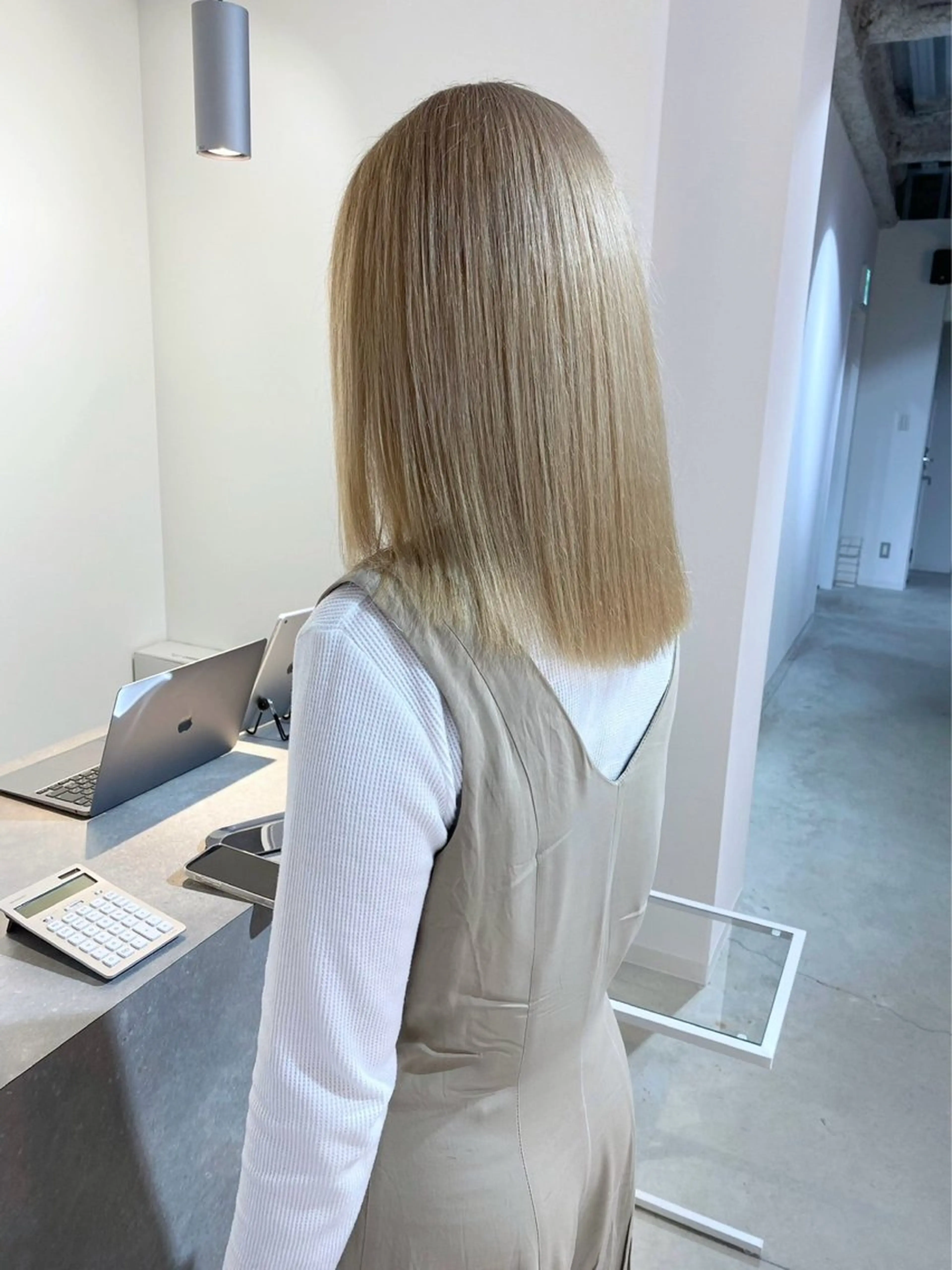 ミディアム カラー ブリーチ ケアブリーチ ヘアカラー Sail所属・Sail 【セイル】のヘアスタイル