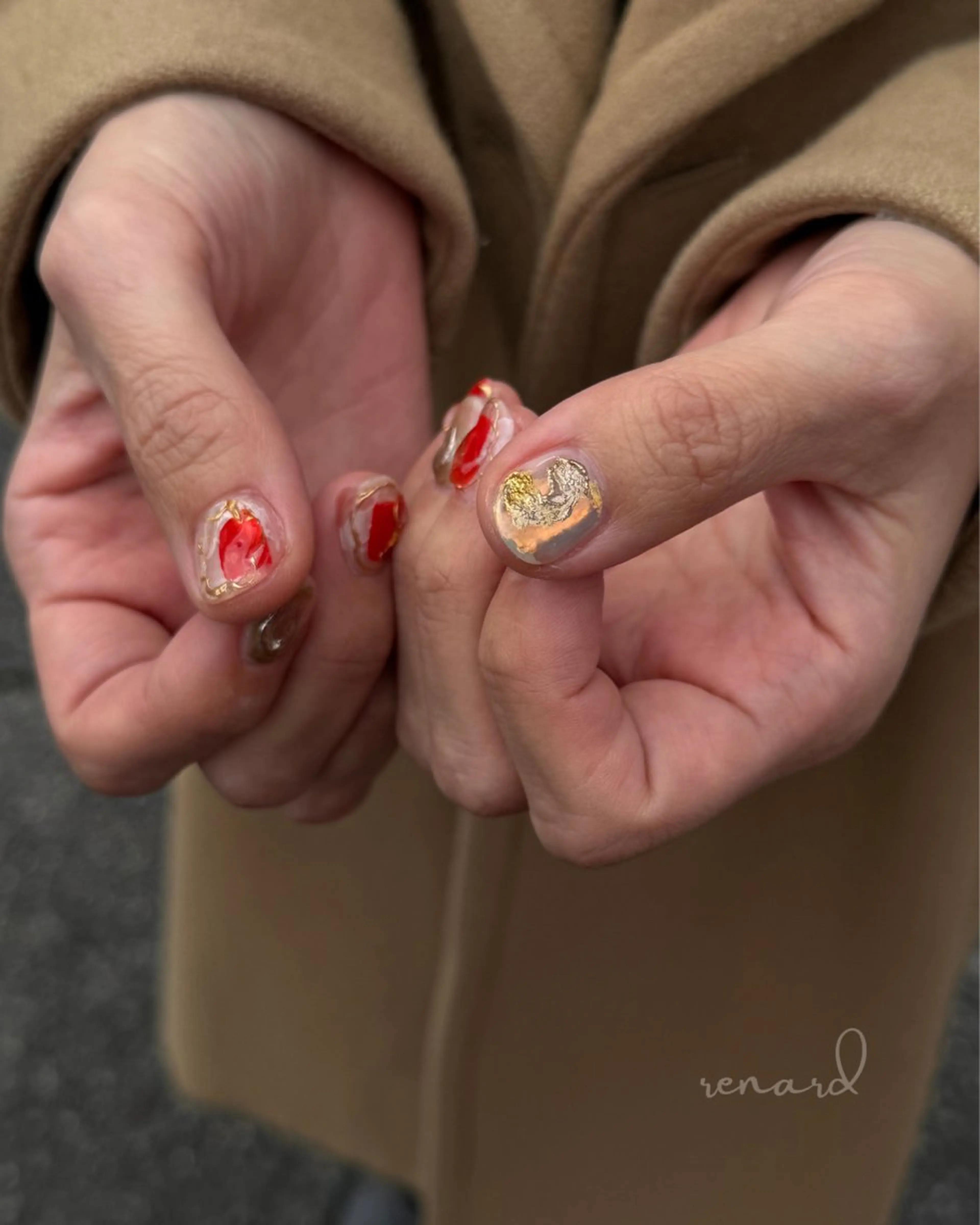 ショート renard nailのネイルデザイン