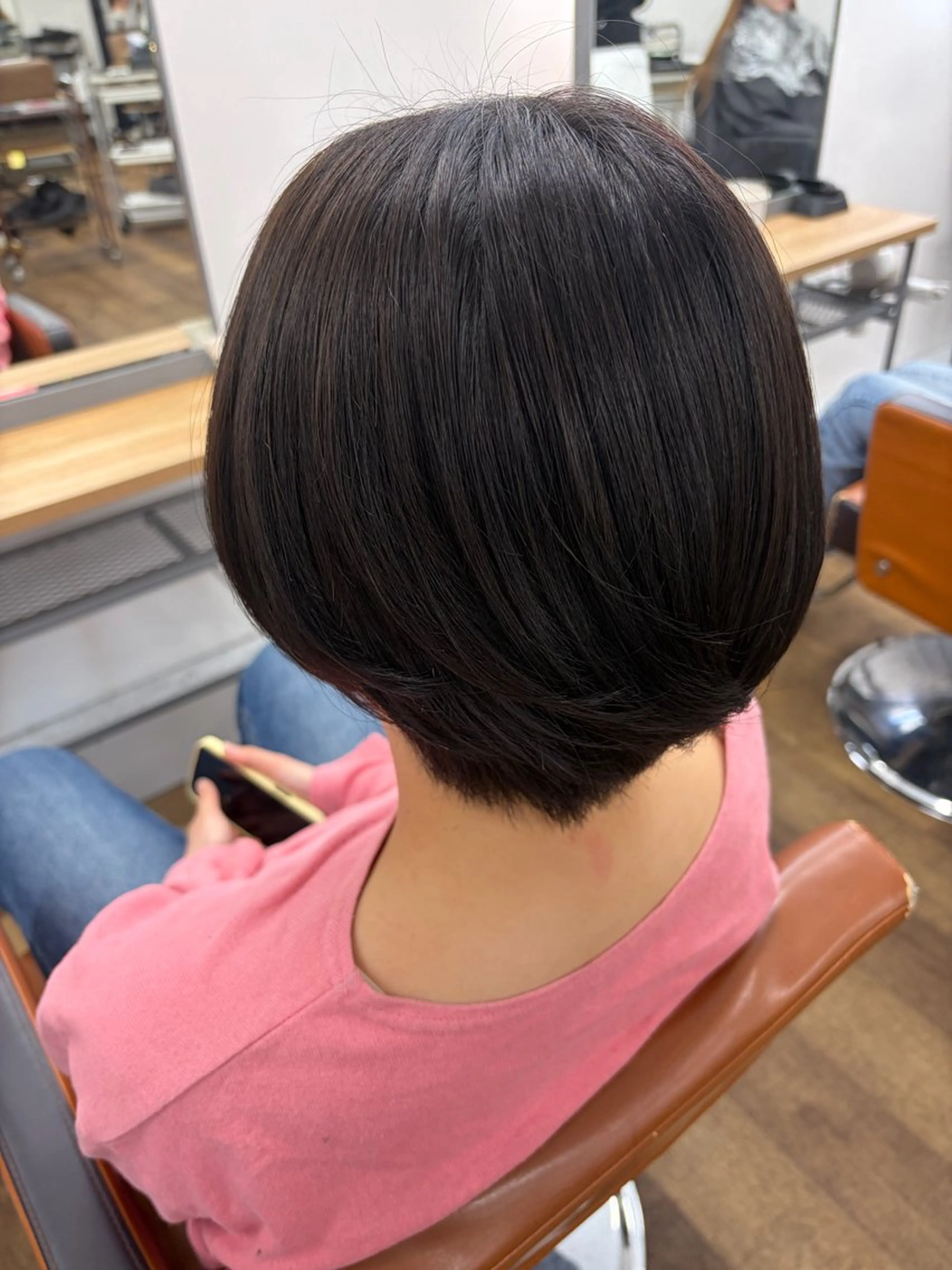 ショート カラー ブラウンカラー 透明感カラー momoka-YUC CA-モデル様募集中のヘアスタイル