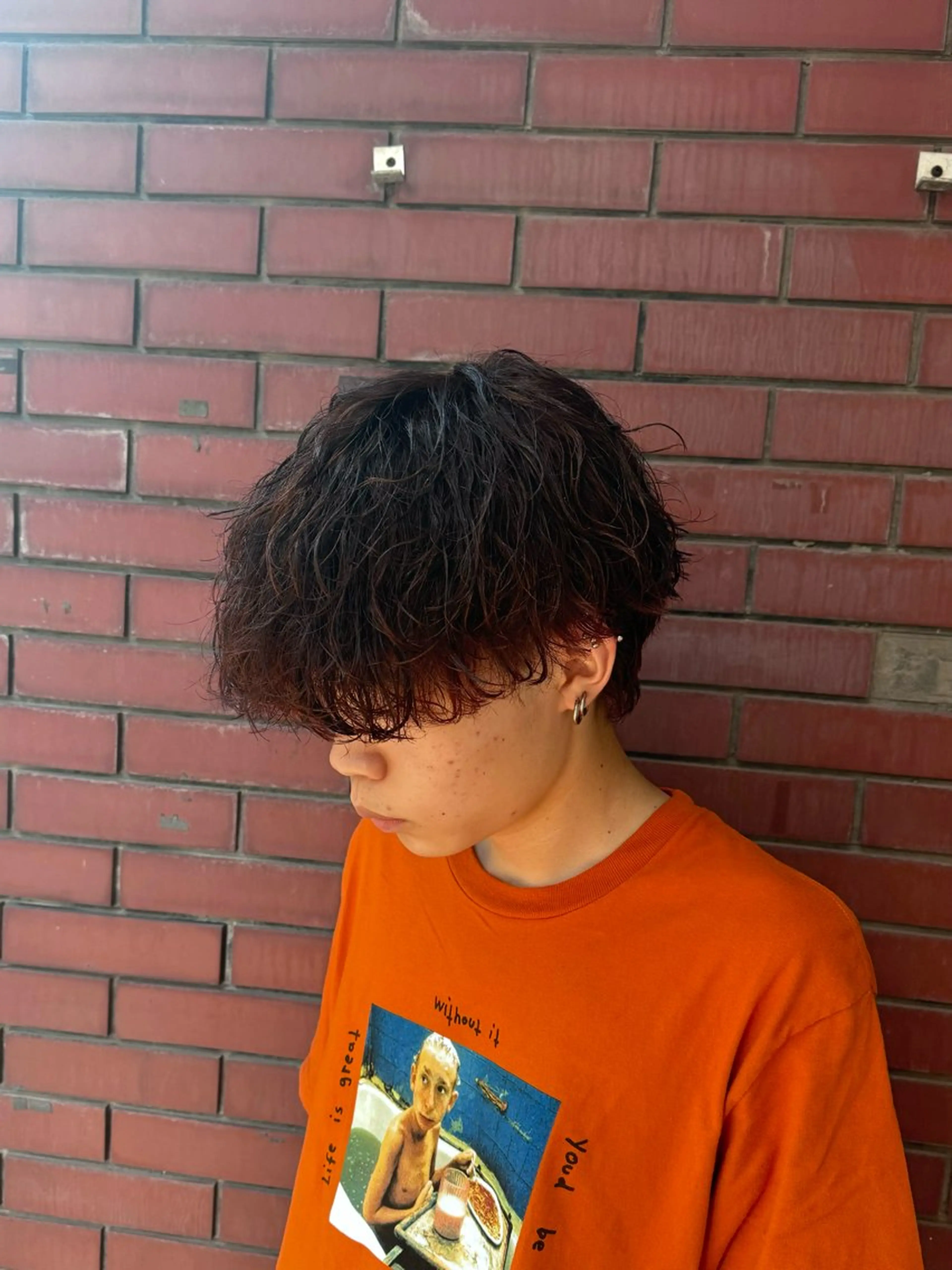 パーマ メンズ メンズパーマ 波巻きパーマ 柏メンズカットパーマ NO.1タイチのヘアスタイル